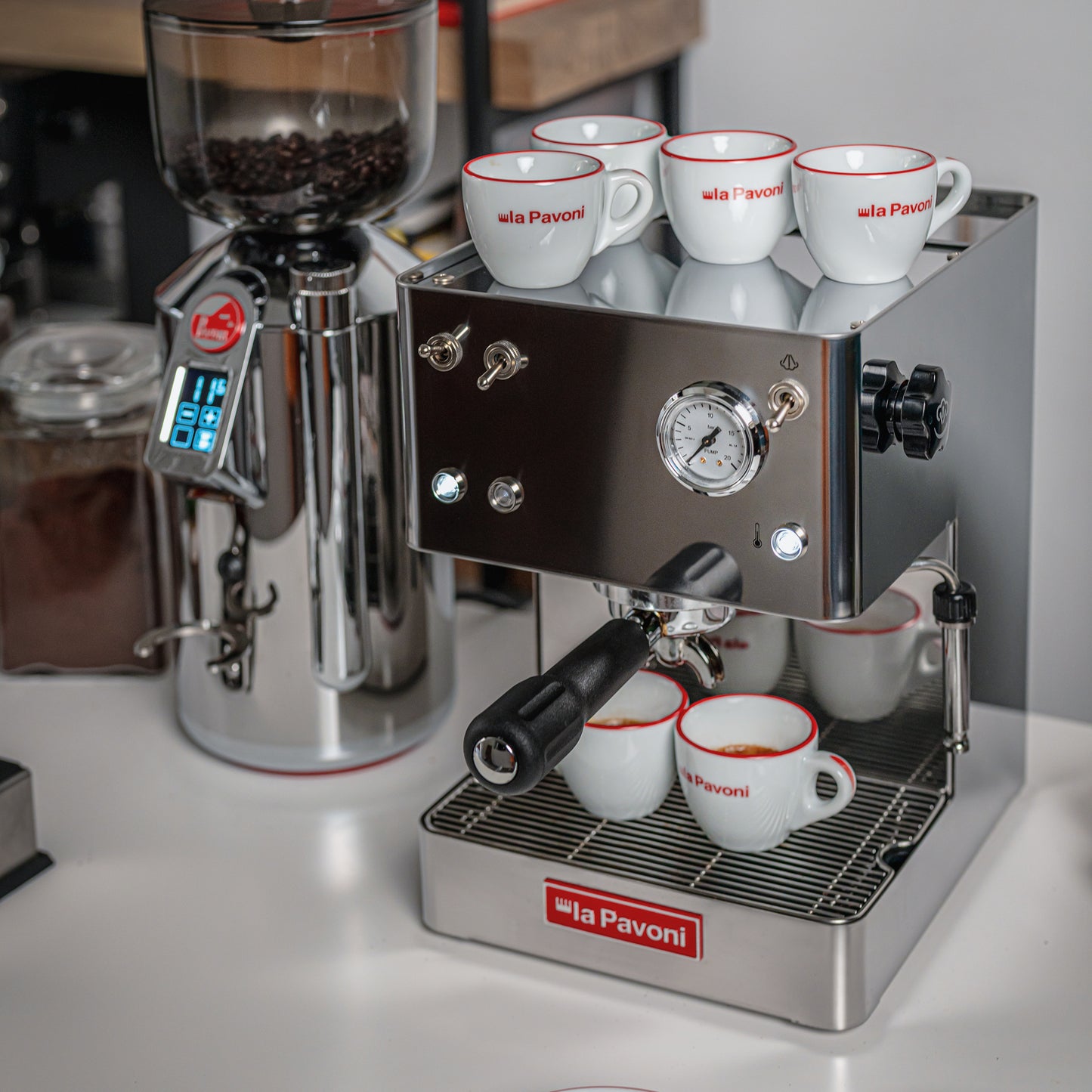 La Pavoni Casa Bar Steel Manual Espresso Machine Stainless Steel - LPMCBS01US