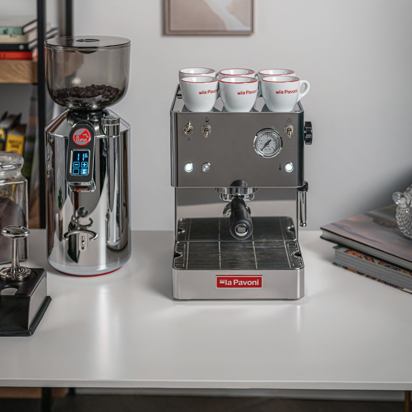 La Pavoni Casa Bar Steel Manual Espresso Machine Stainless Steel - LPMCBS01US