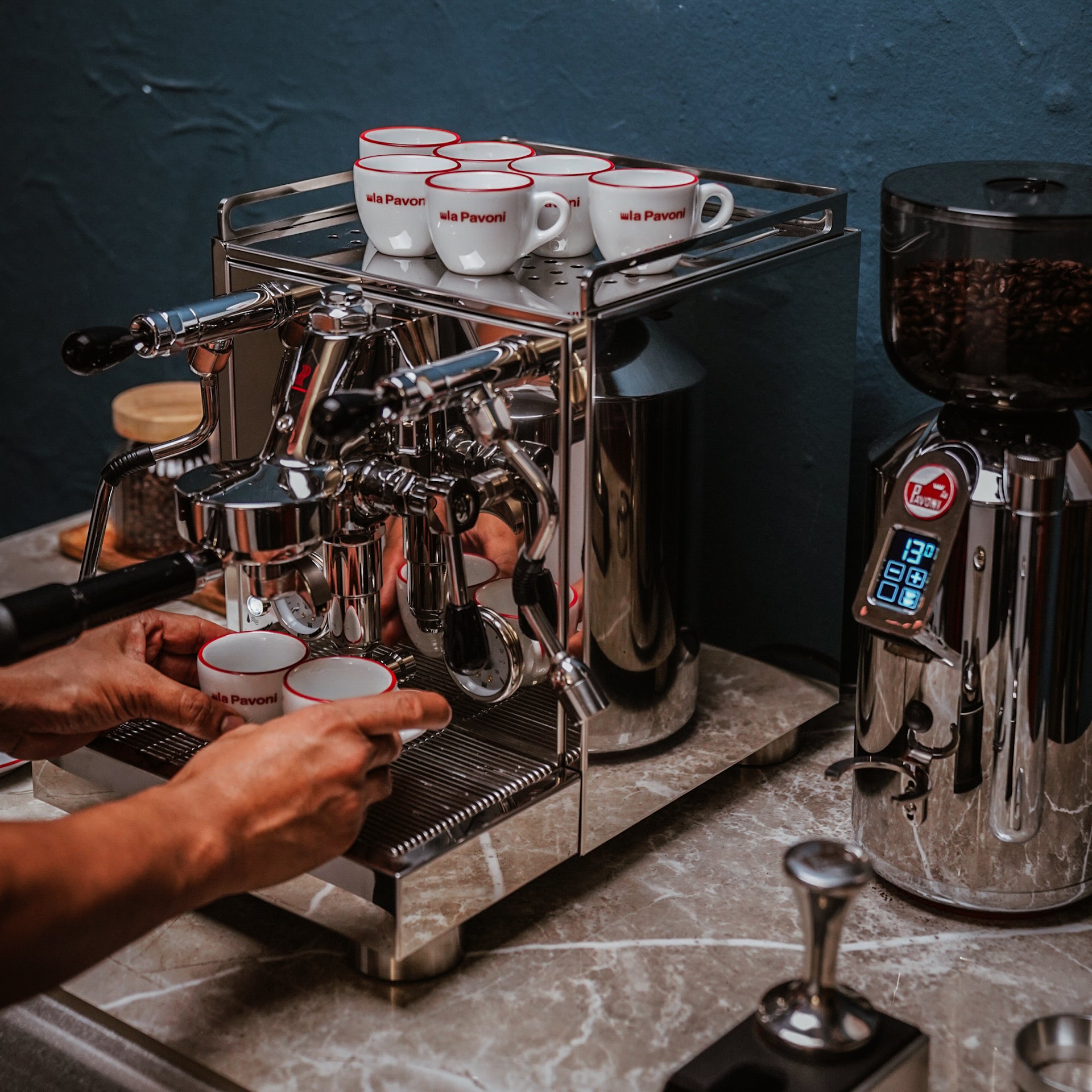 La Pavoni Cellini Evolution Semi-Pro Espresso Machine (Stainless Steel)