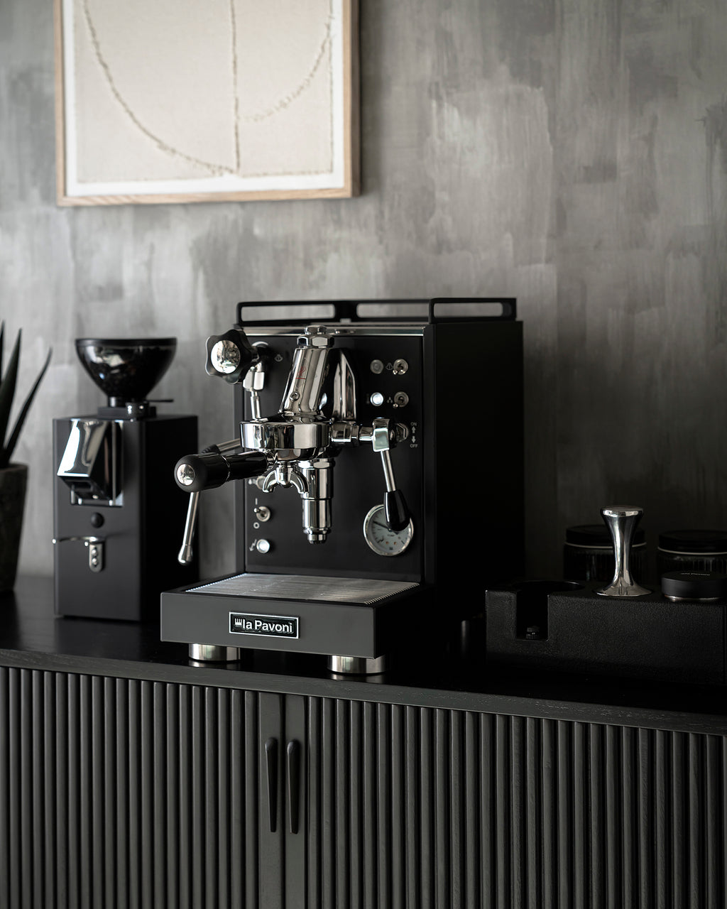 La Pavoni Mini Cellini Nera Semi-Pro Espresso Machine (Matte Black)