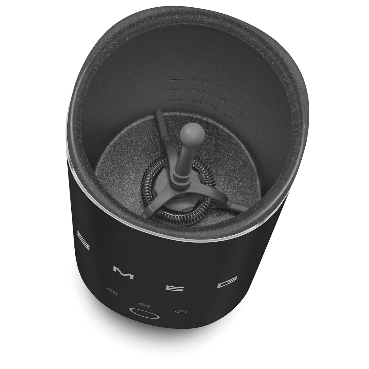 SMEG Portable Milk Frother (Black Matte)