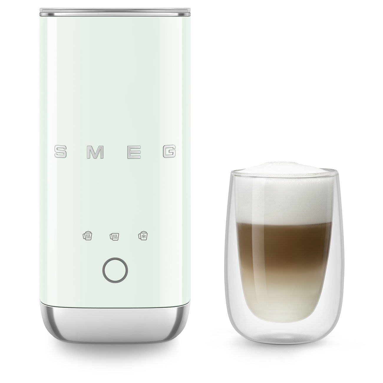 SMEG Portable Milk Frother (Pastel Green)