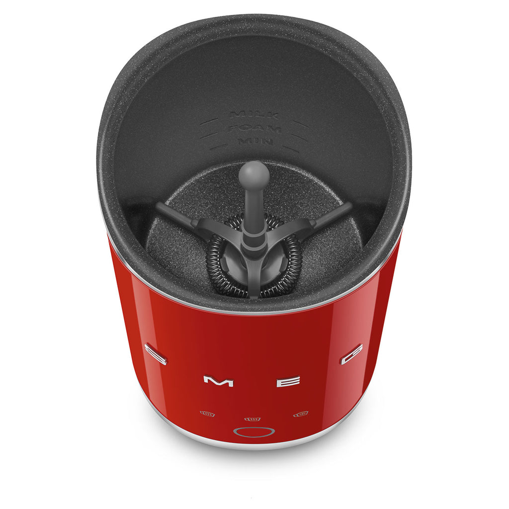 SMEG Portable Milk Frother (Red)