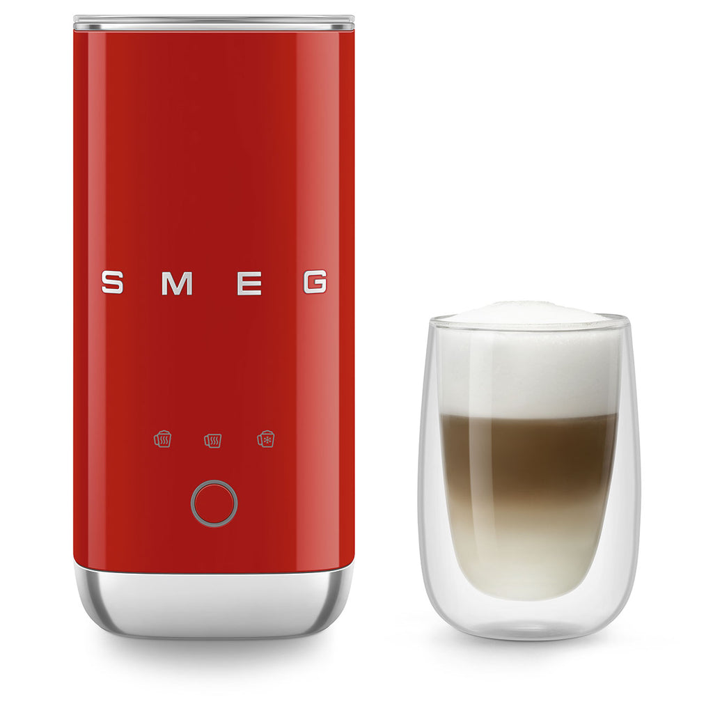 SMEG Portable Milk Frother (Red)