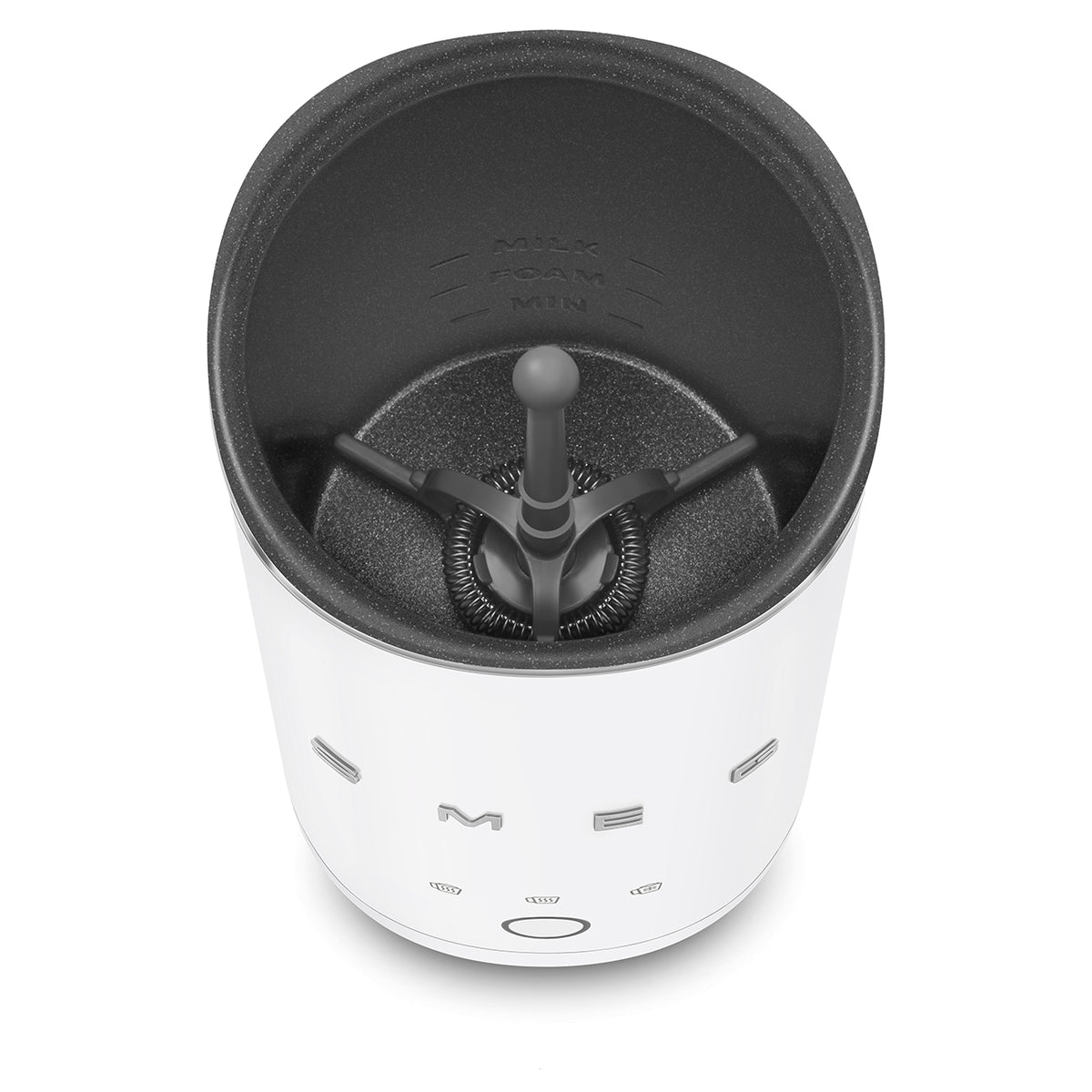SMEG Portable Milk Frother (White Matte)