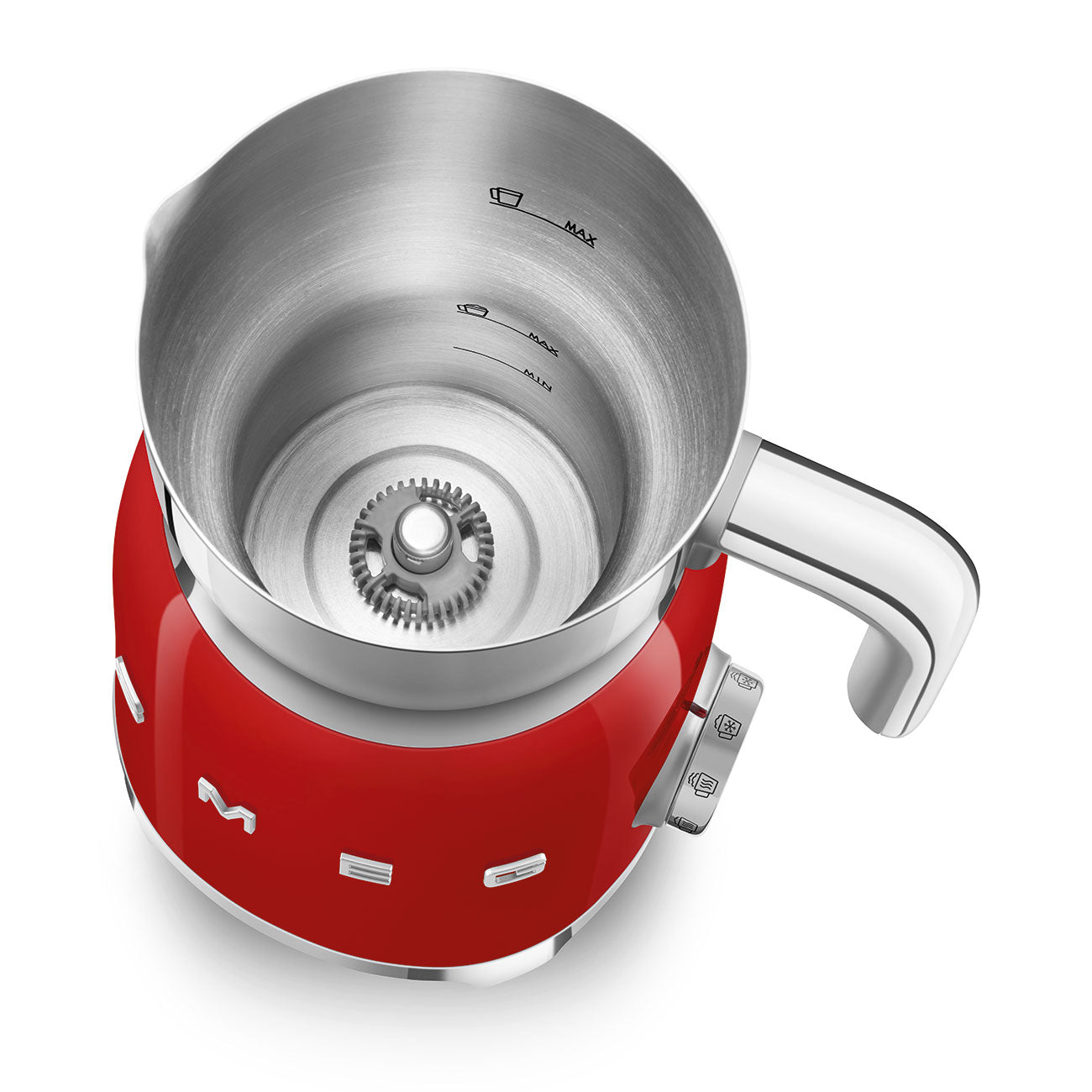 SMEG Milk Frother with 2 Discs (Red)