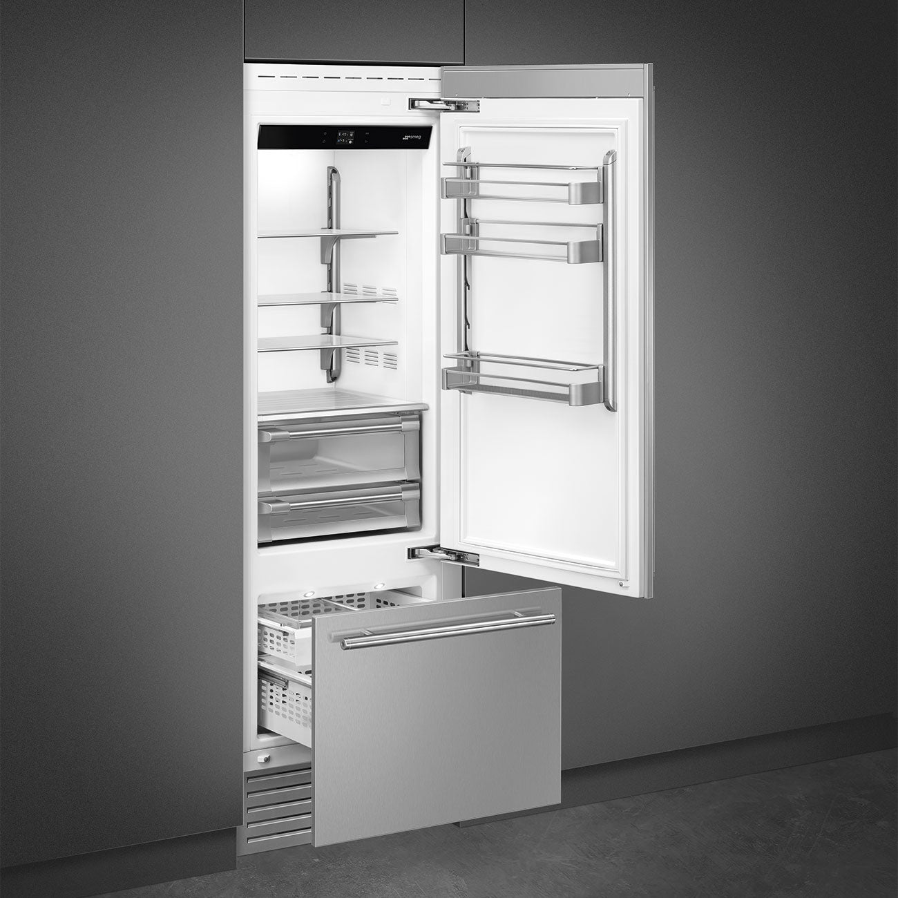 30" Built-In Fridge with Convertible Freezer - RIGHT HINGE