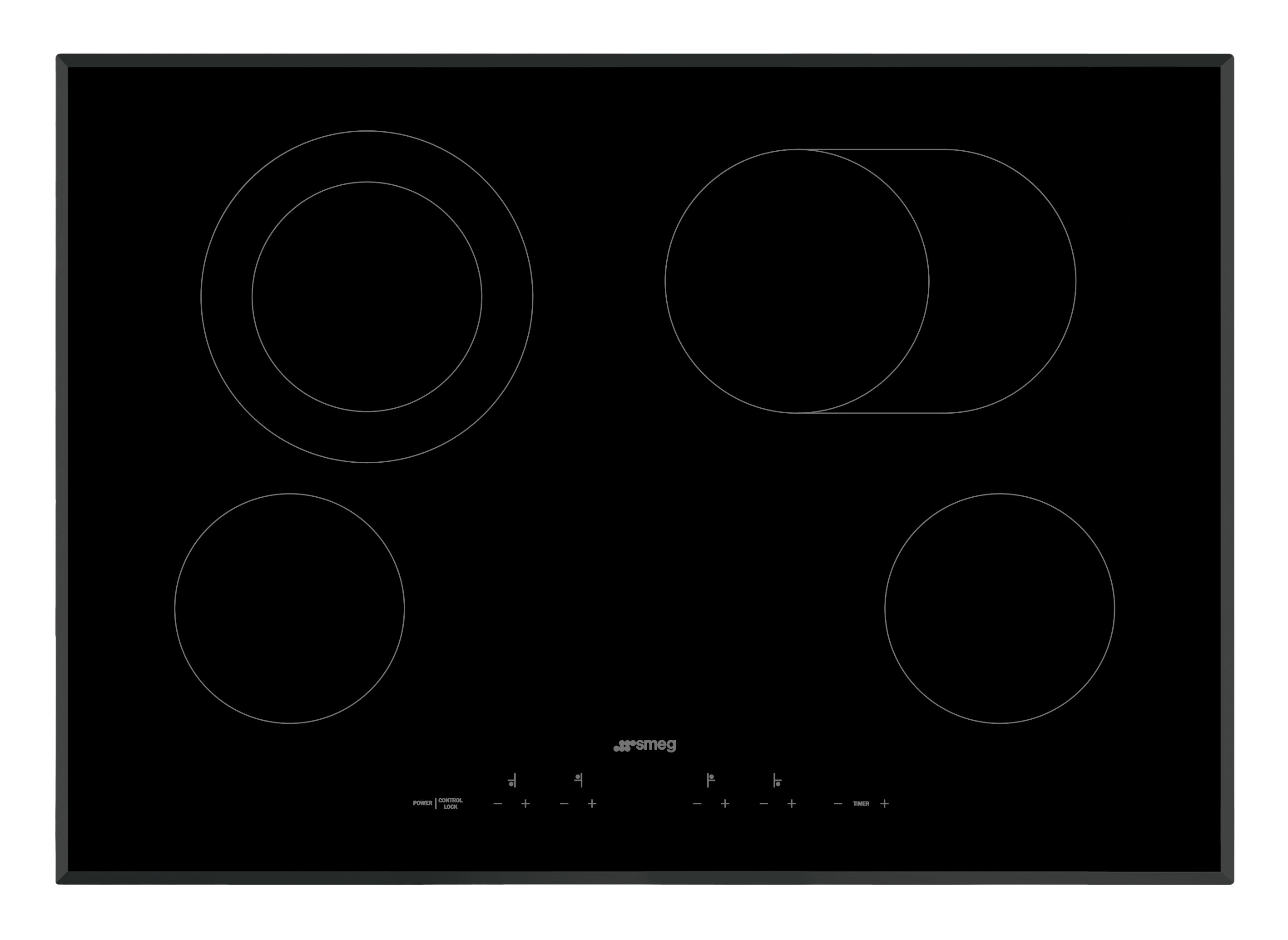 SMEG 30" Electric Ceramic Cooktop (Black)