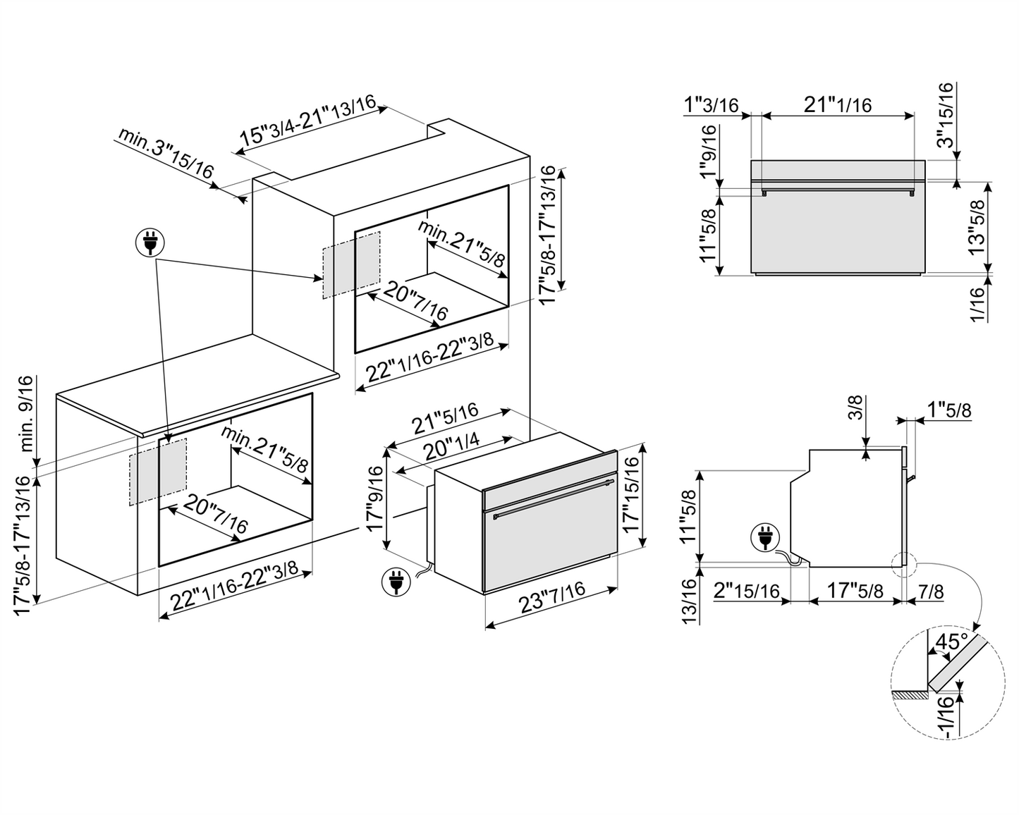 Classic 24" Built-In Microwave