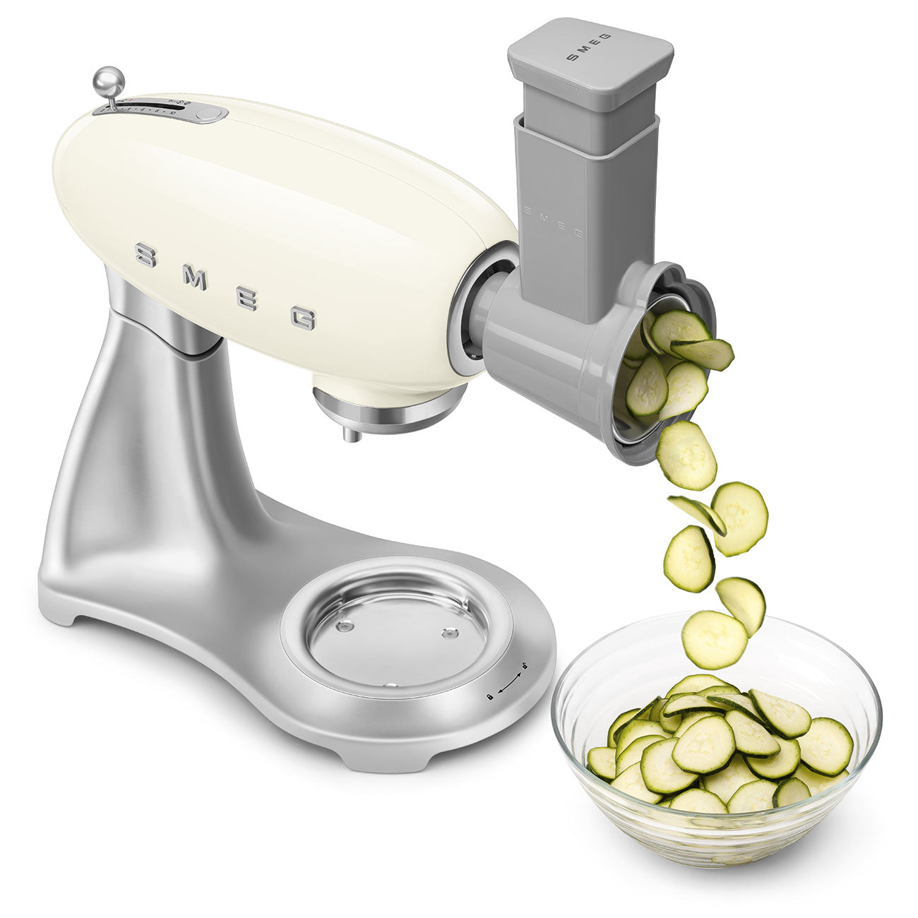 SMEG Stand Mixer 4.8L with Stainless Steel (Cream)