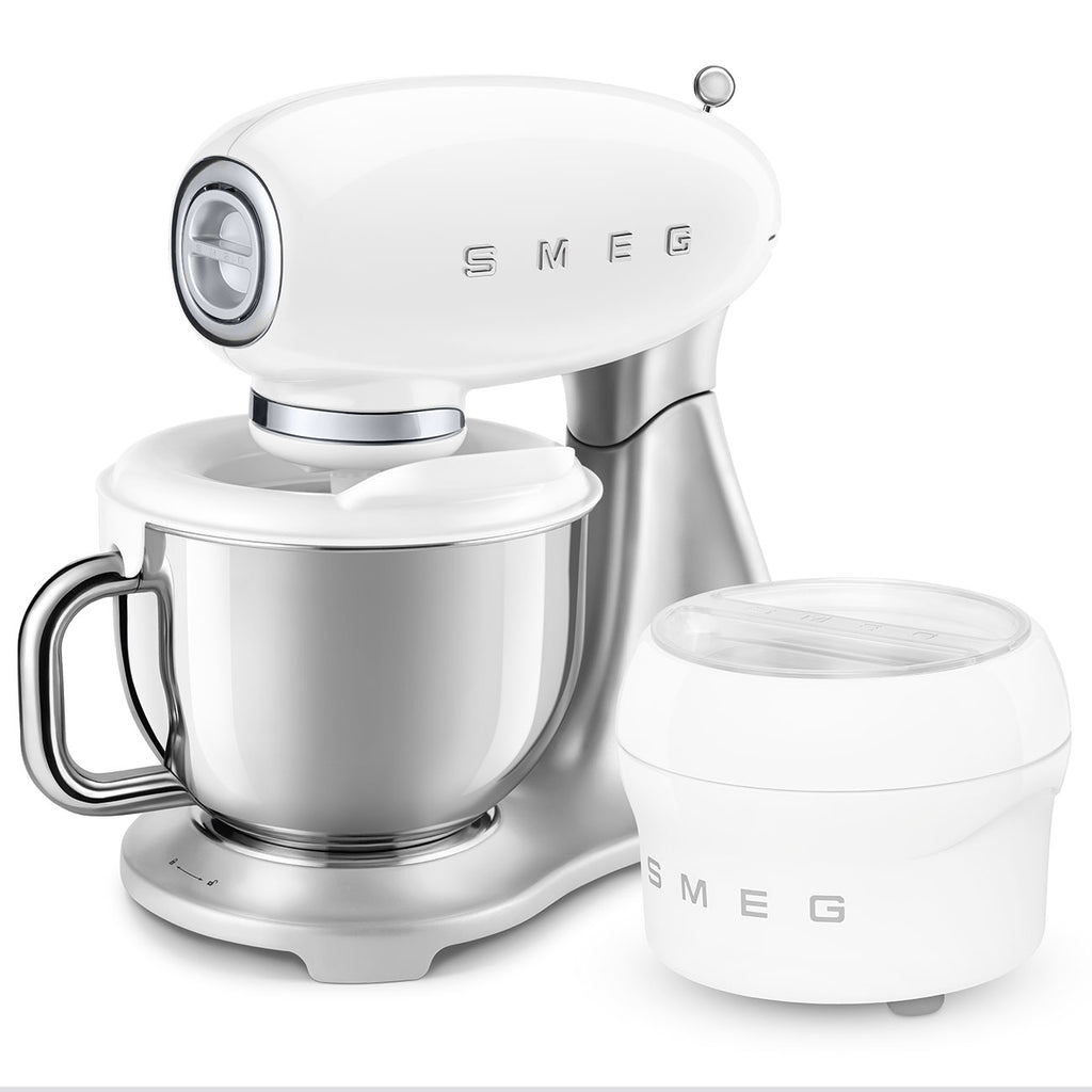 SMEG Stand Mixer 4.8L with Stainless Steel (White)