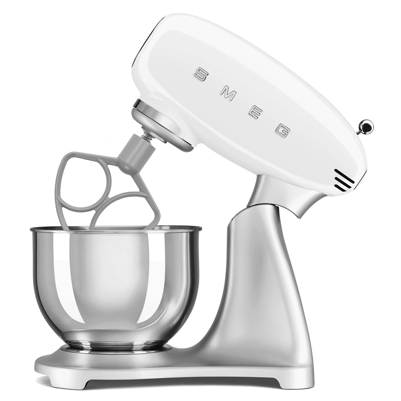 SMEG Stand Mixer 4.8L with Stainless Steel (White)