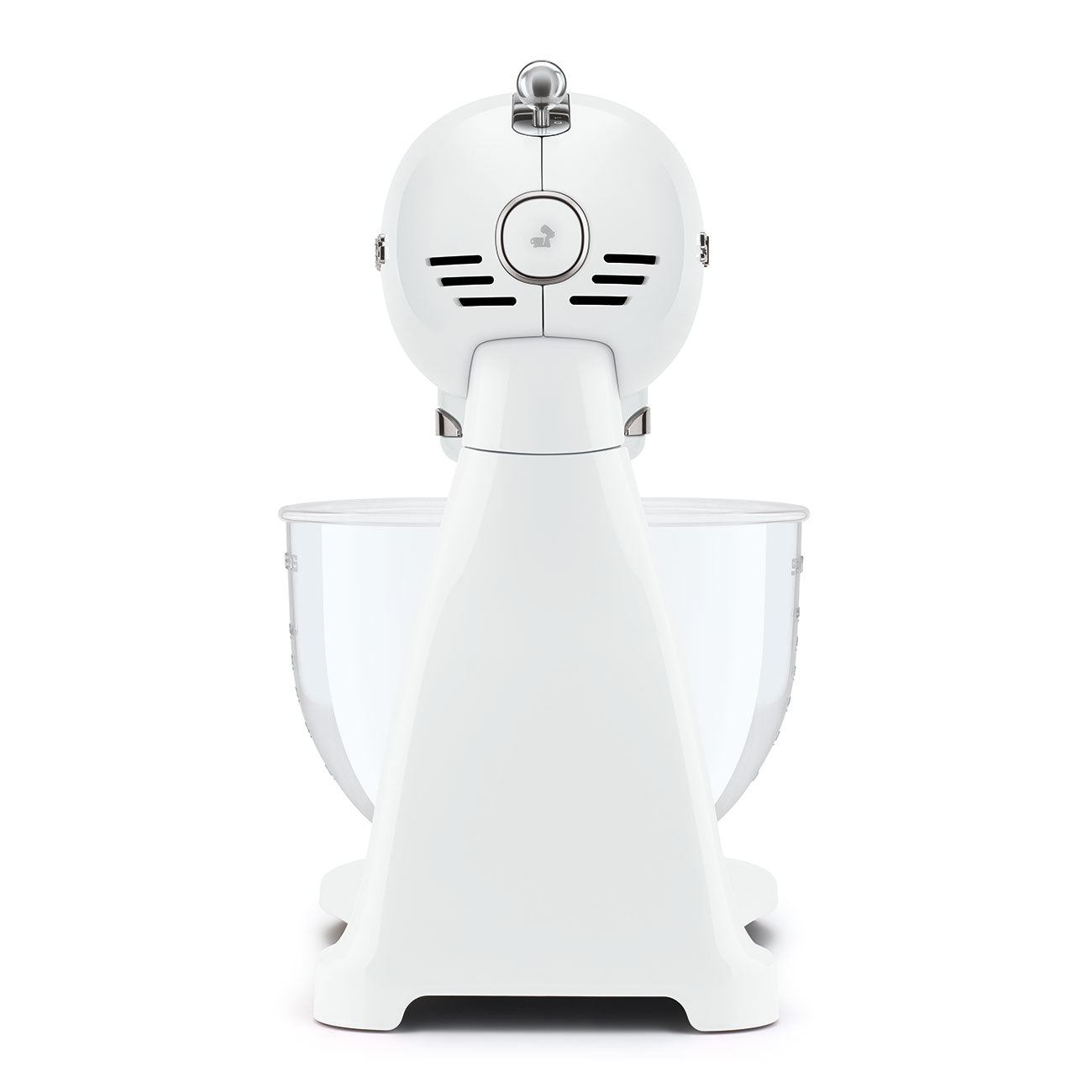 Tilting Stand Mixer - White with Glass Bowl