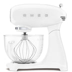 Tilting Stand Mixer - White with Glass Bowl