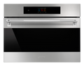 SMEG Classic 24" Compact Speed Oven with Handle and Touch Control (Stainless Steel)