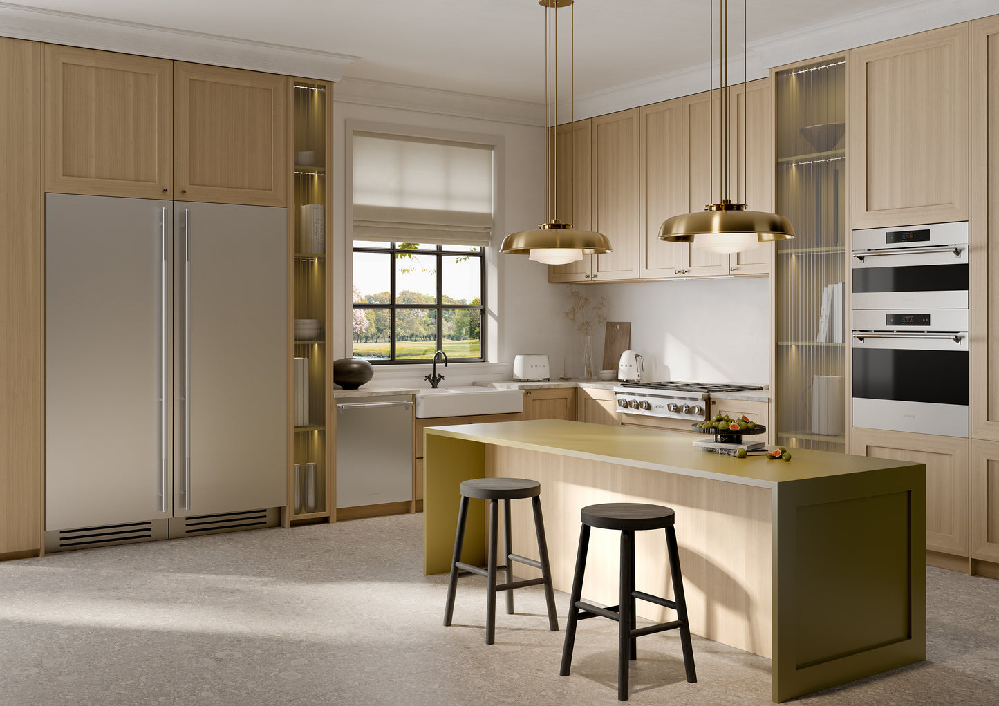 SMEG 30" Compact Speed Oven, Touch Control, Classic Series, Pro Handle