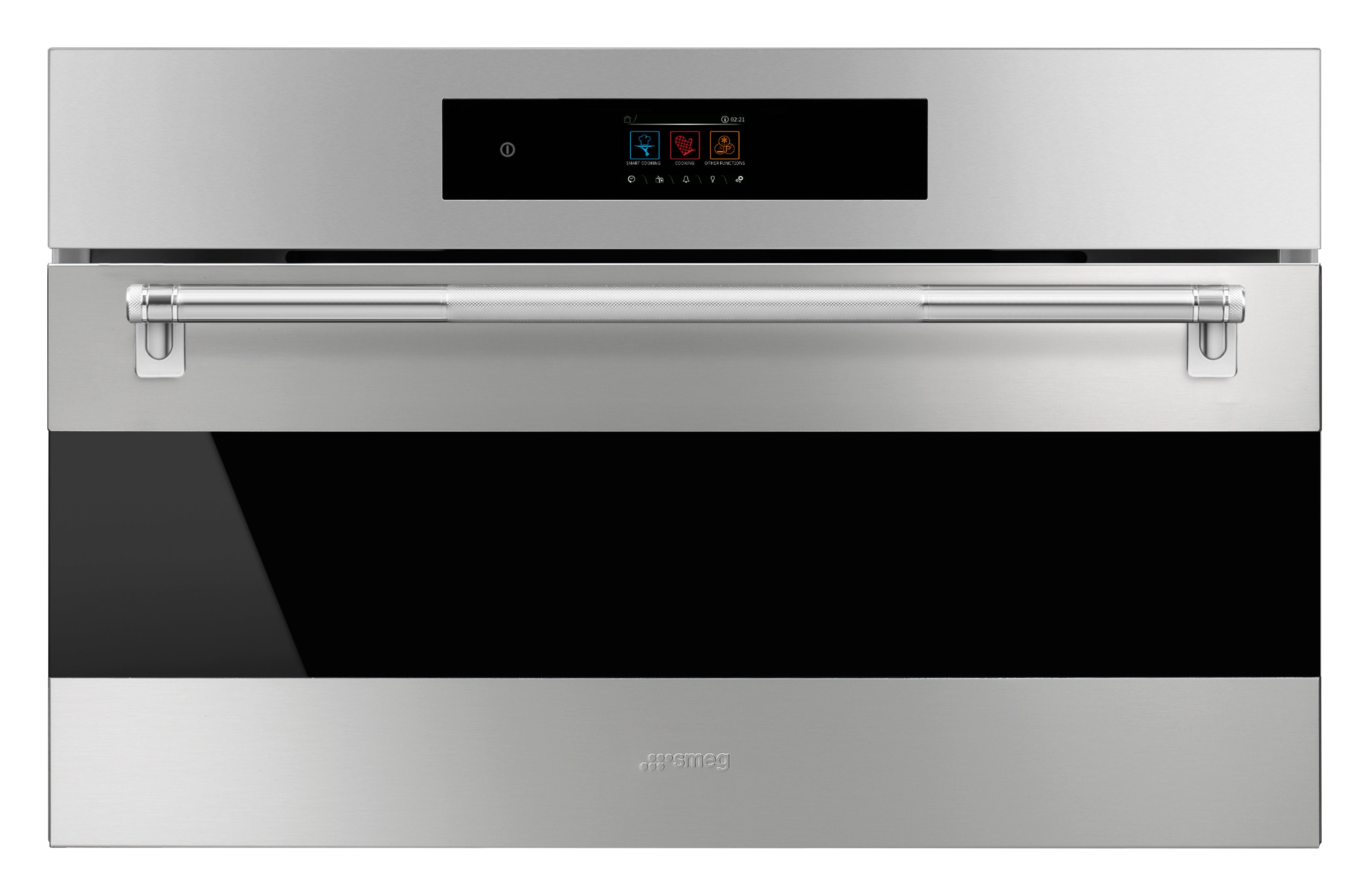 SMEG Classic 30" Compact Steam Oven with Handle and Touch Control (Stainless Steel)