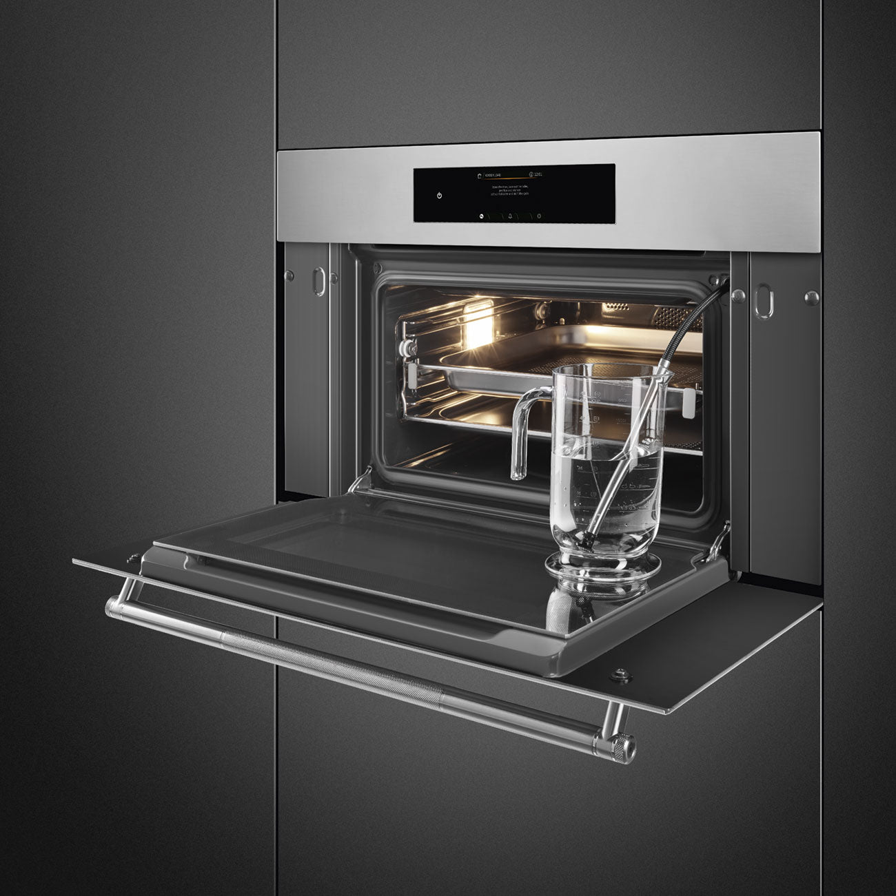 SMEG 30" Compact Steam Oven, Touch Control, Classic Series, Pro Handle