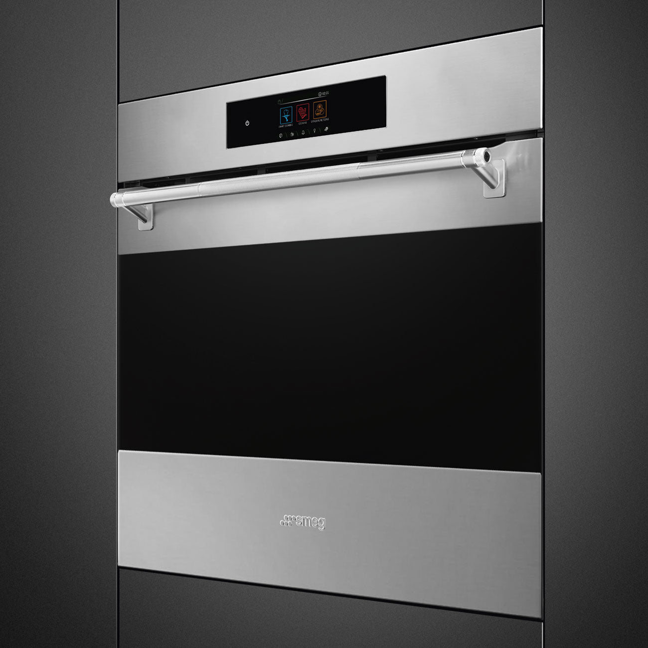 SMEG 30" Full Size Oven with Self Clean, Touch Control, Classic Series, Pro Handle