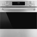 SMEG Classic 24" Full Size Oven with Knobs and Handle (Stainless Steel)