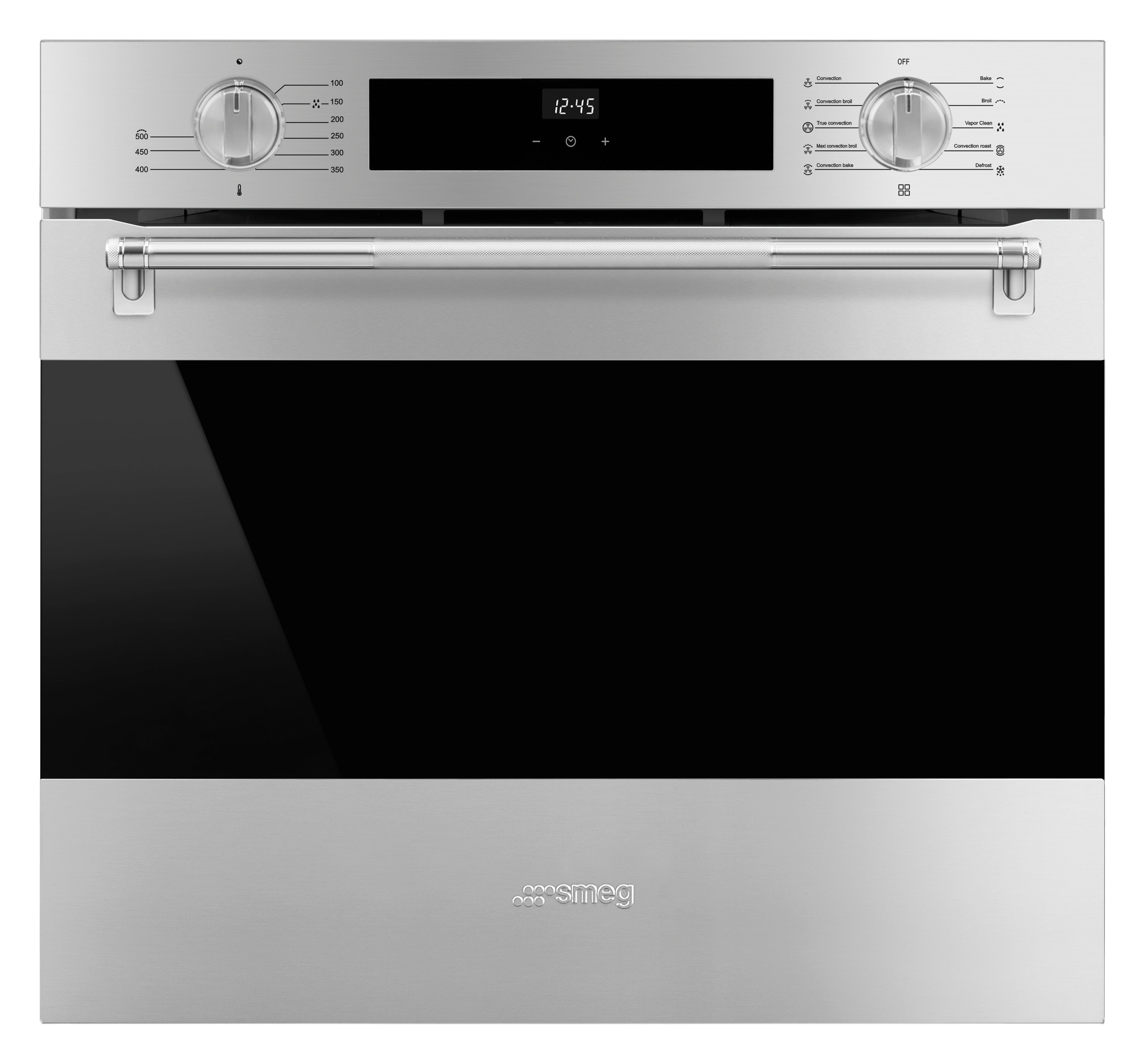 SMEG Classic 30" Full Size Oven with Knobs and Handle (Stainless Steel)