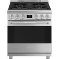 SMEG Professional 30" Dual Fuel Range (Stainless Steel)