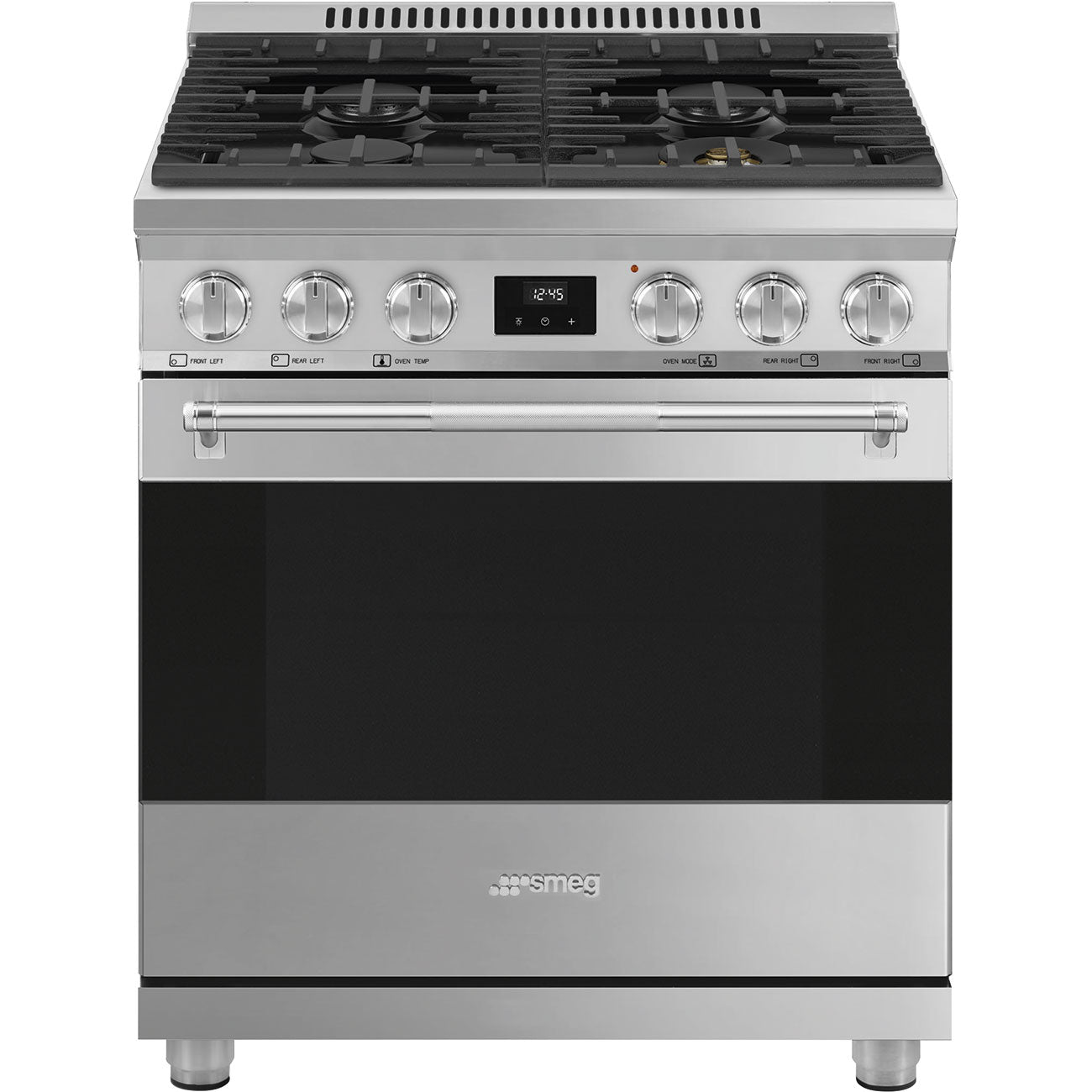 SMEG Professional 30" Dual Fuel Range (Stainless Steel)