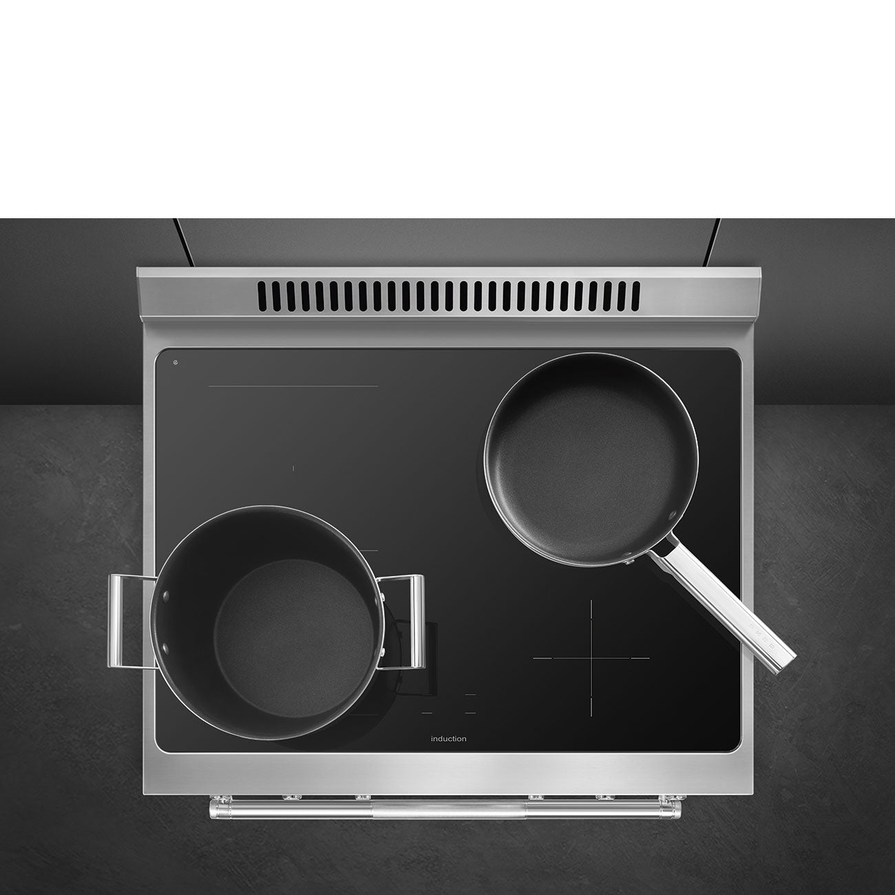 SMEG Professional 30" Induction Range (Anthracite - SS Facia)