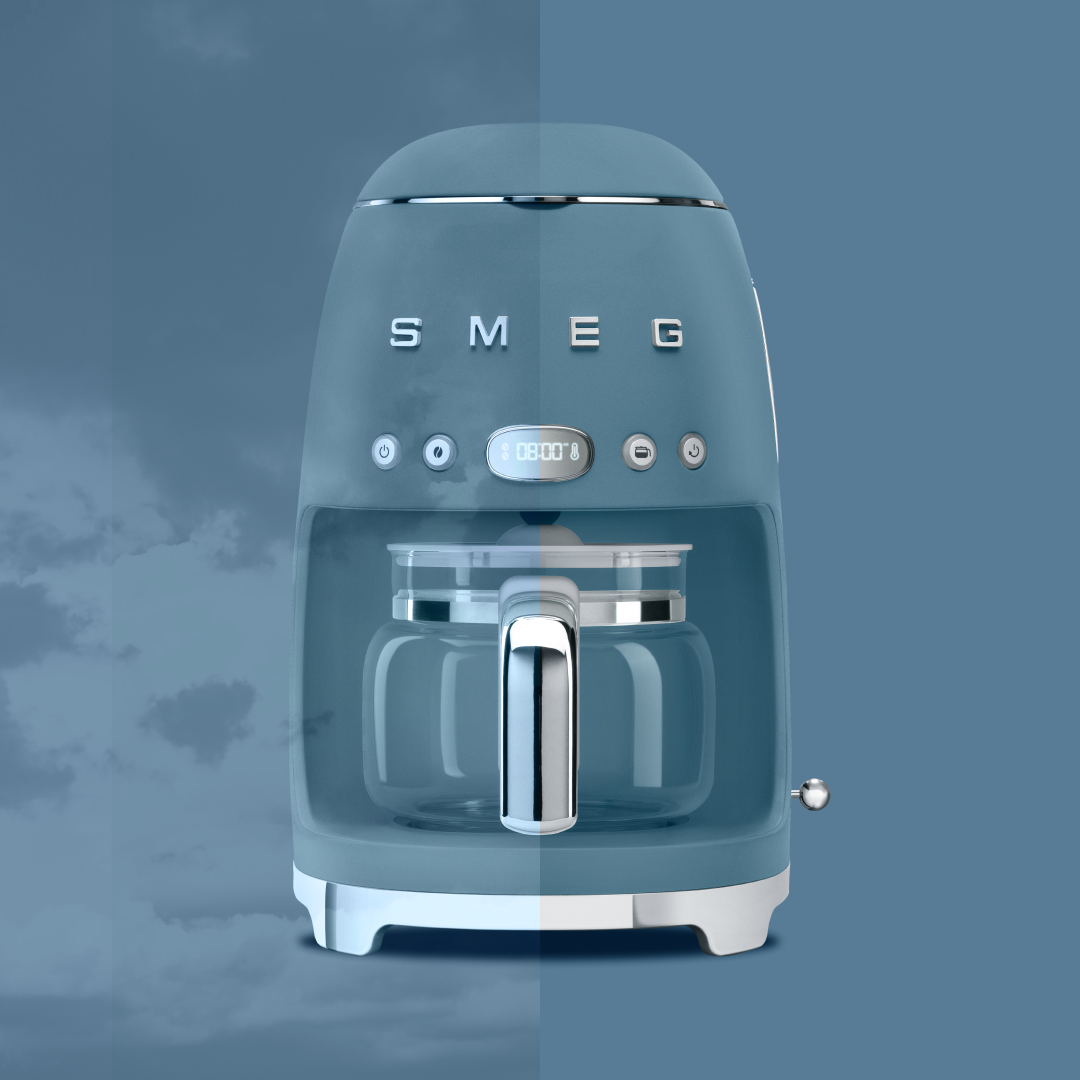 SMEG Drip Filter Coffee Machine (Storm Blue Matte)