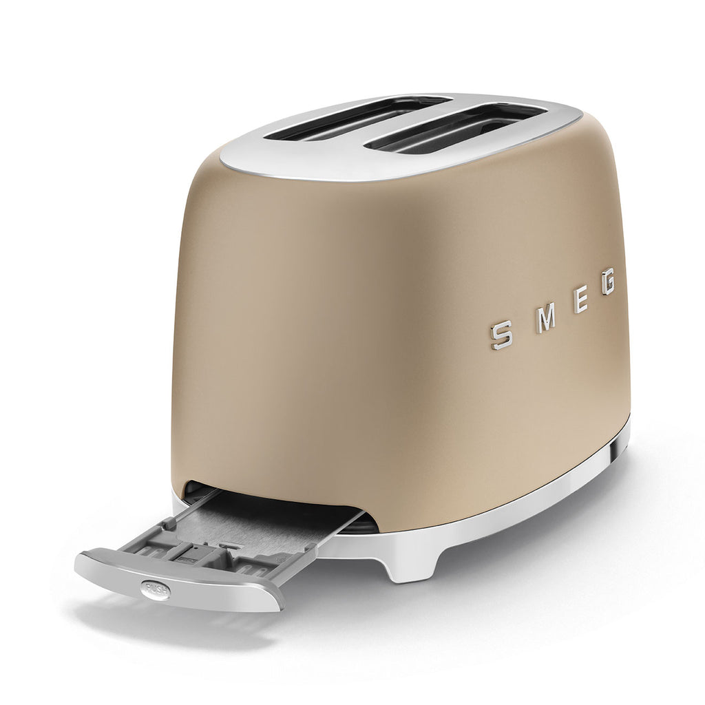 SMEG 2-Slice Electric Toaster (Champagne Matte)
