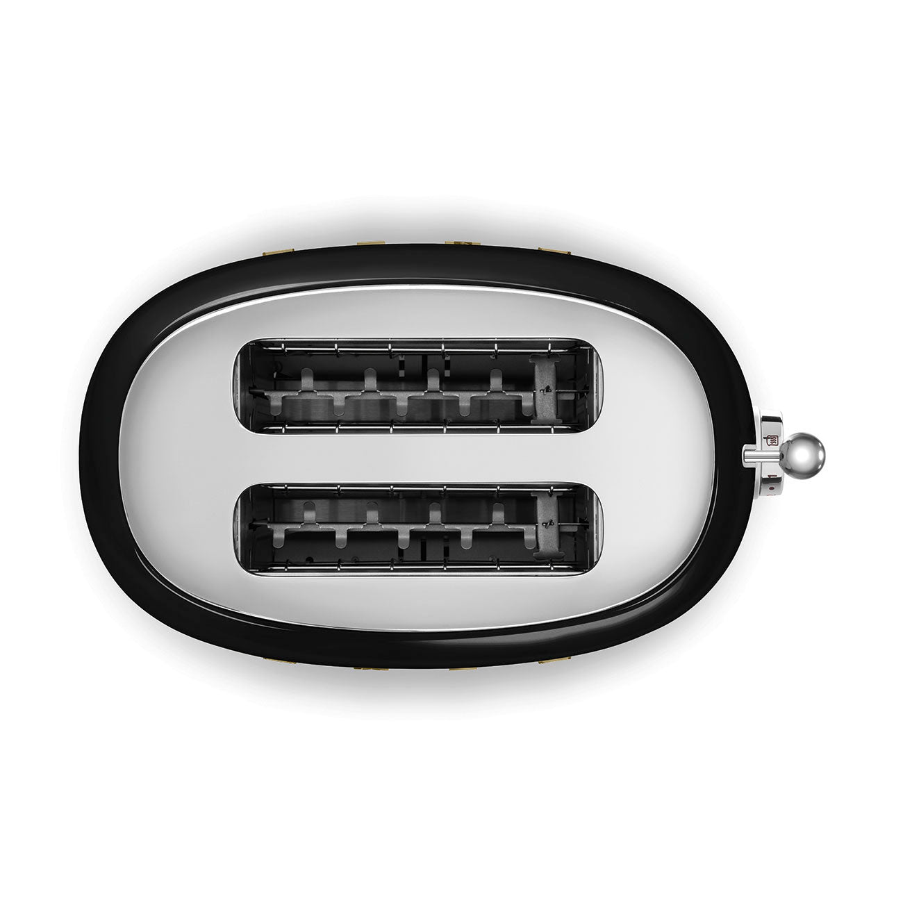 SMEG x OVO 2-Slice Electric Toaster (Black and Gold)