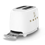SMEG x OVO 2-Slice Electric Toaster (White and Gold)