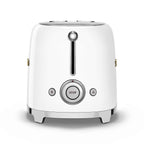 SMEG x OVO 2-Slice Electric Toaster (White and Gold)