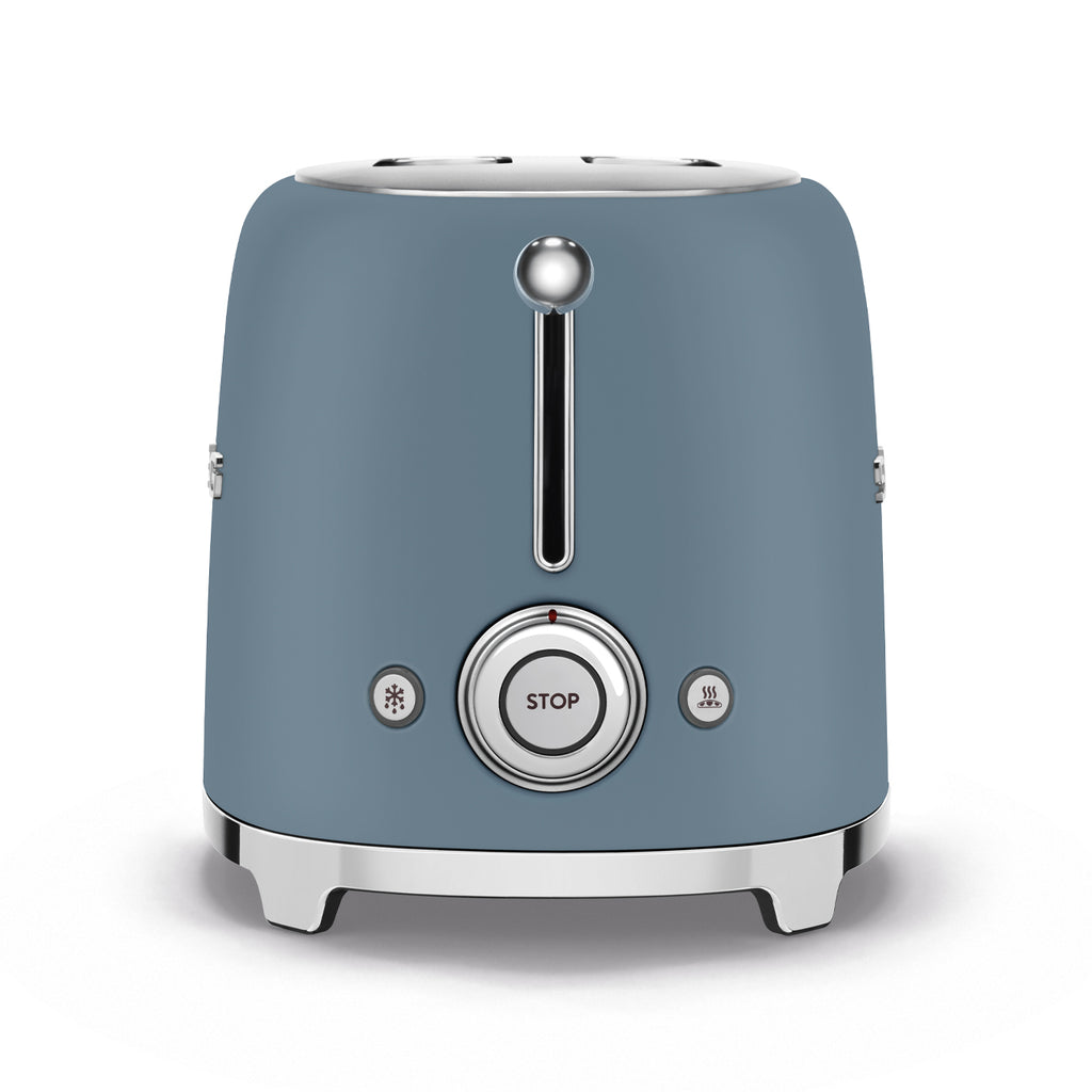 SMEG 2-Slice Electric Toaster (Storm Blue Matte)