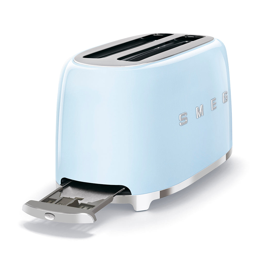 SMEG 4-Slice 2 Long Slots Electric Toaster (Pastel Blue)