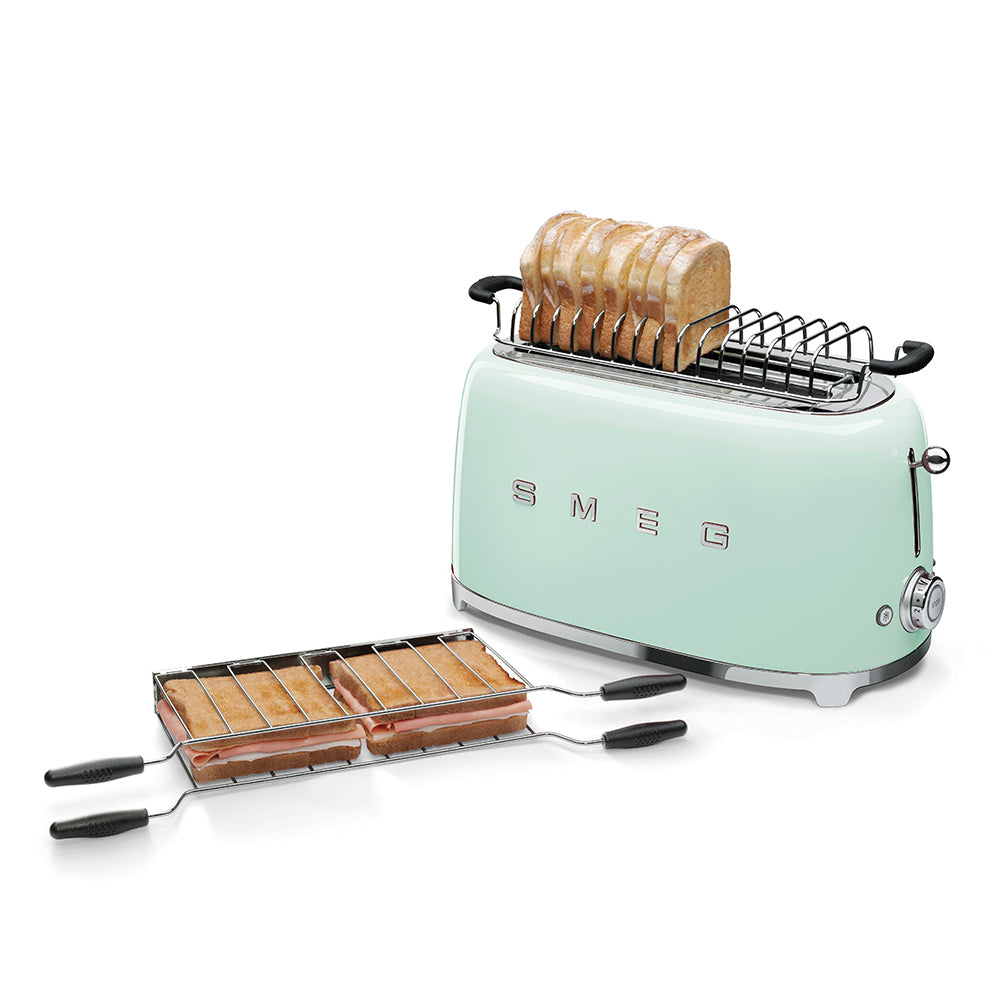 SMEG 4-Slice 2 Long Slots Electric Toaster (Pastel Green)