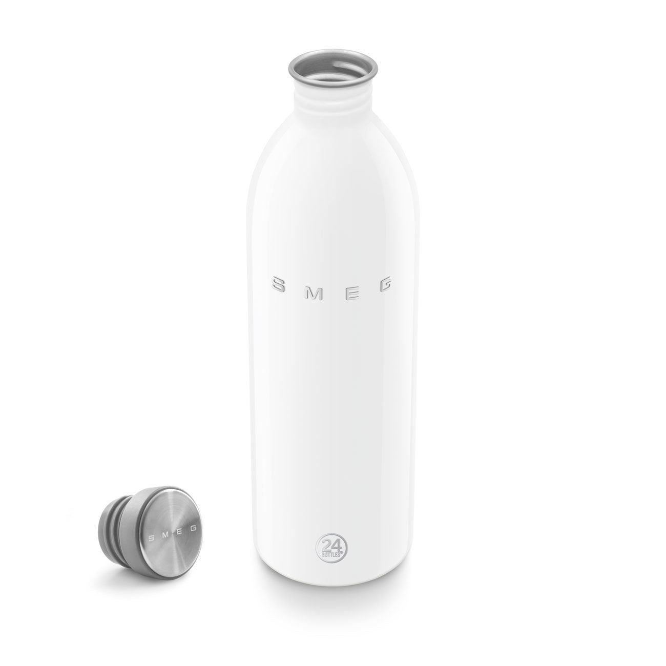 SMEGx24 Water Bottle White 1L - WBF02WH