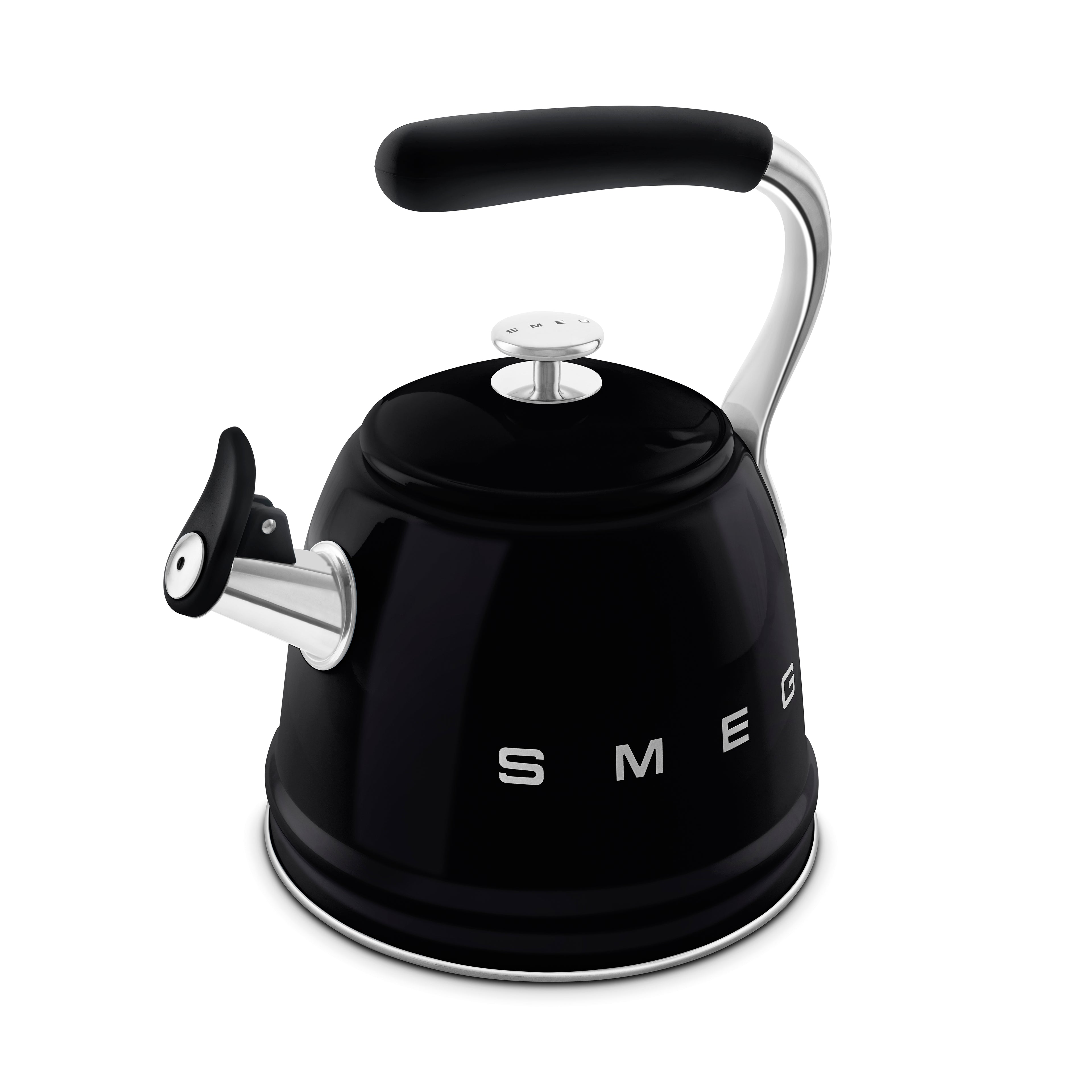 SMEG Stovetop Whistling Kettle 2.3 L (Black)