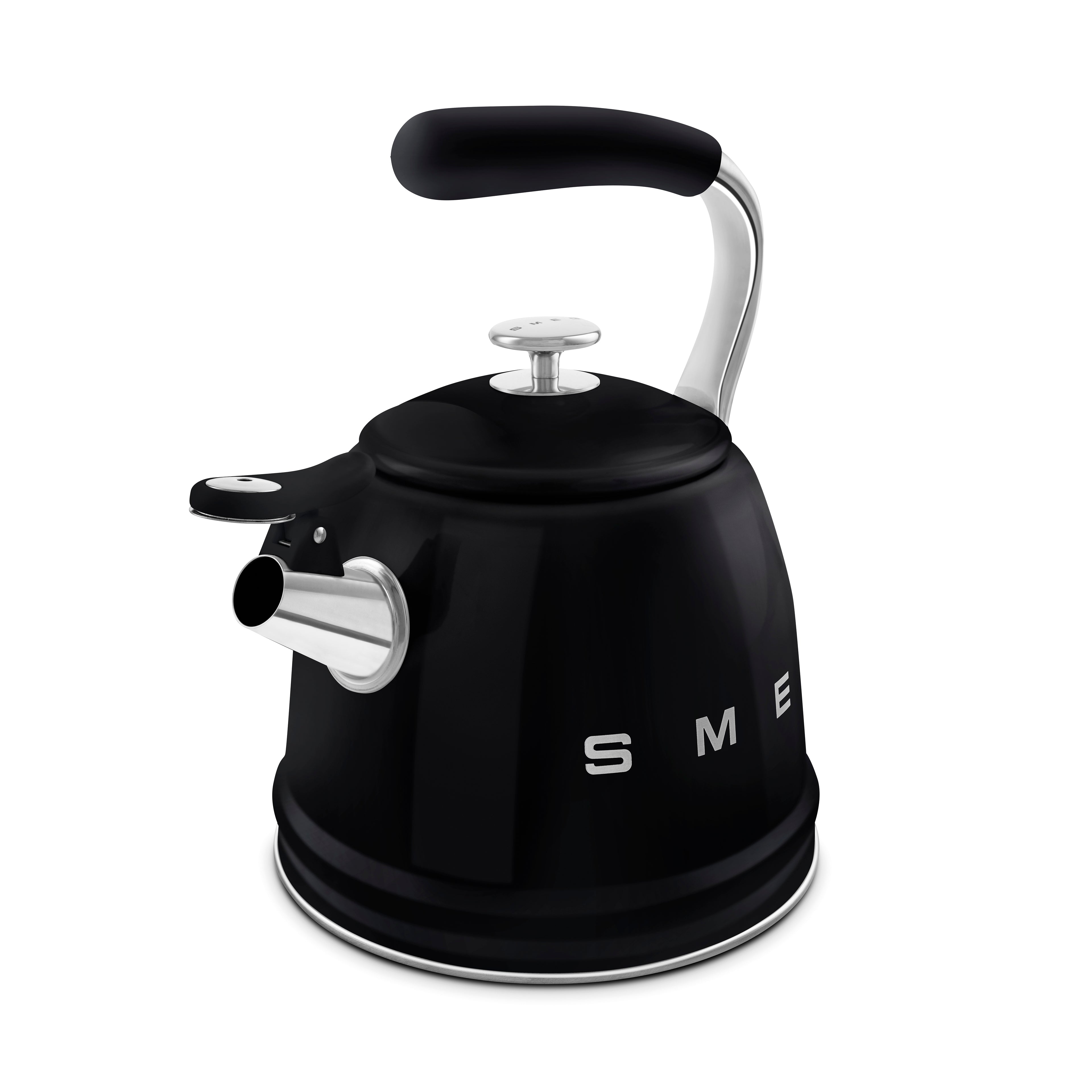 SMEG Stovetop Whistling Kettle 2.3 L (Black)