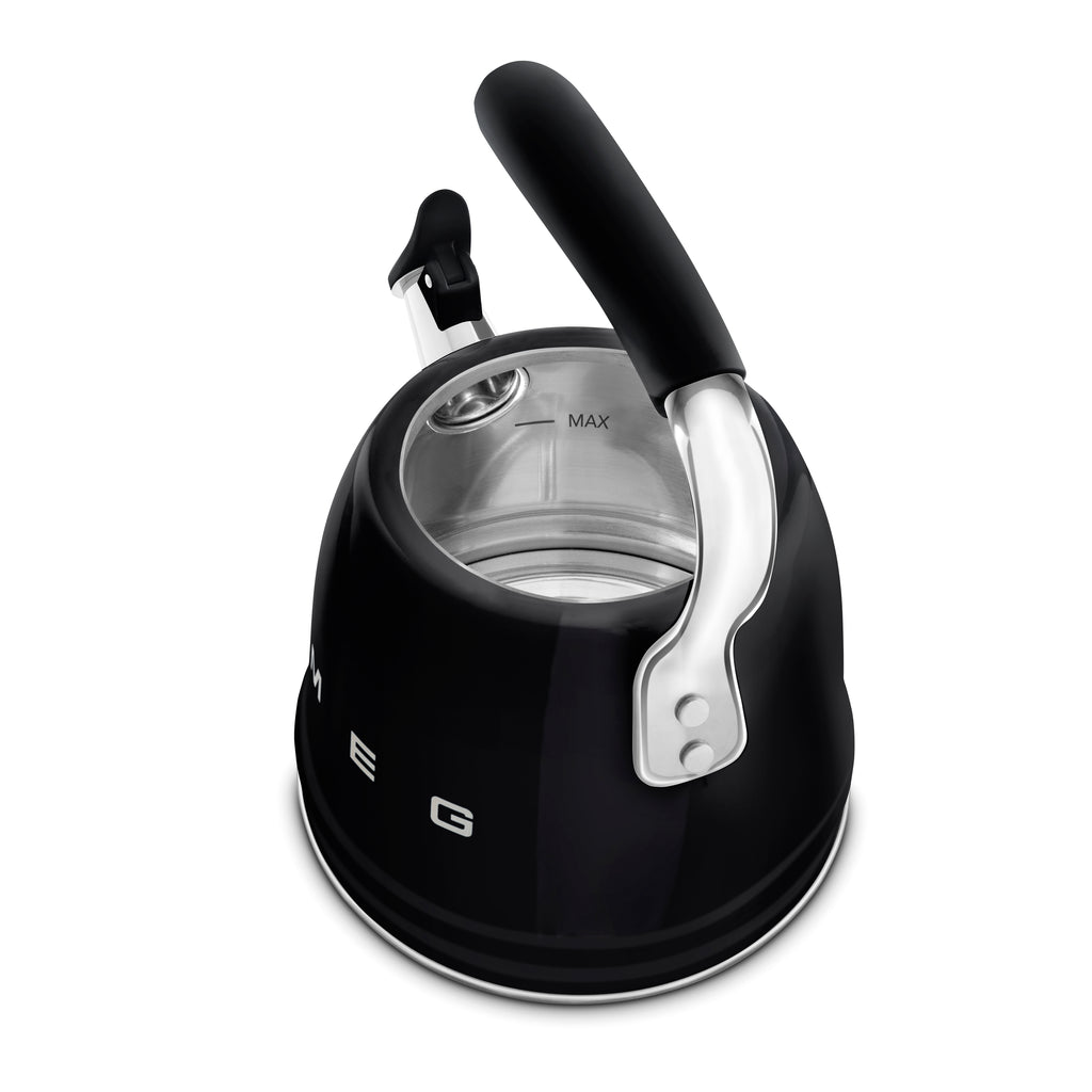 SMEG Stovetop Whistling Kettle 2.3 L (Black)