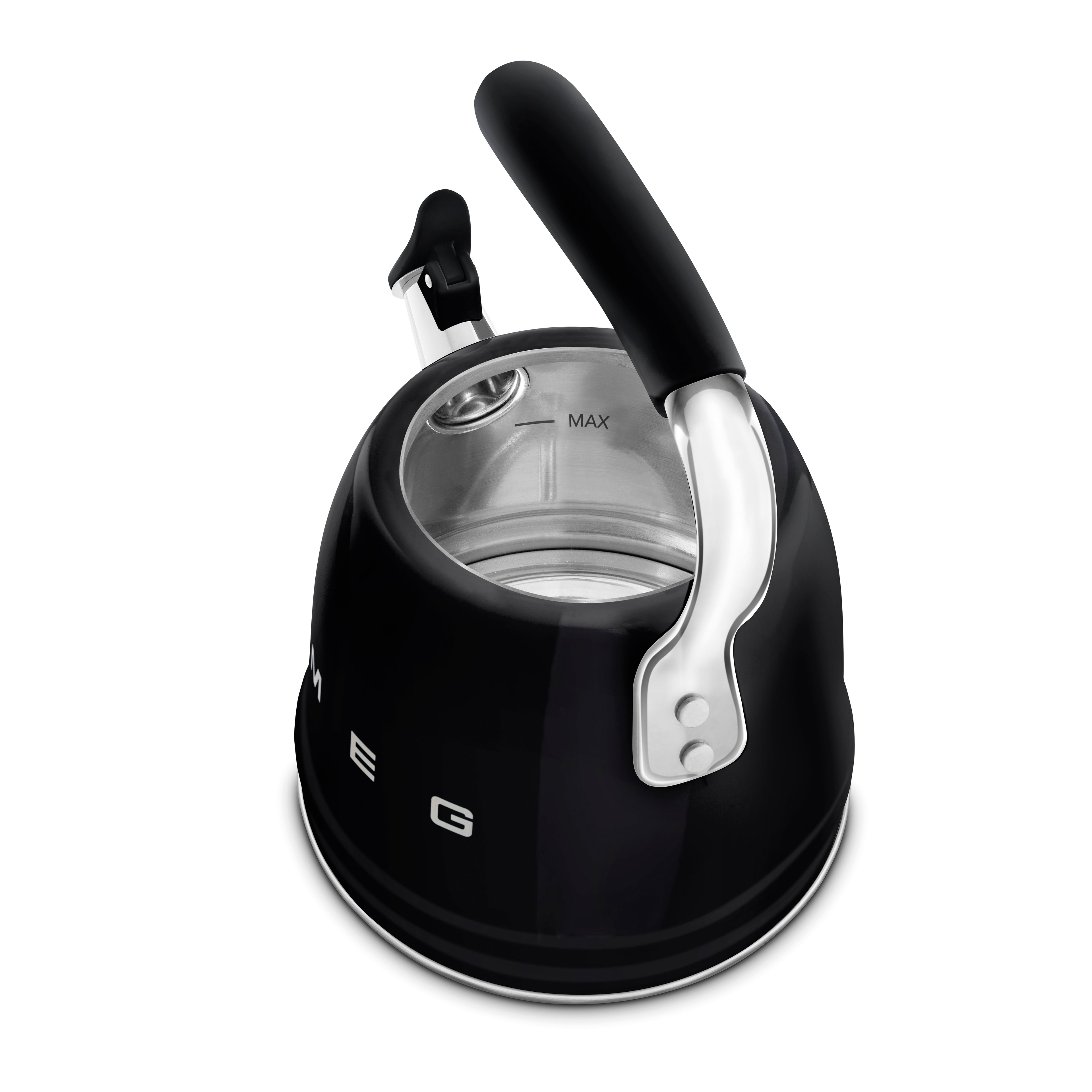 SMEG Stovetop Whistling Kettle 2.3 L (Black)