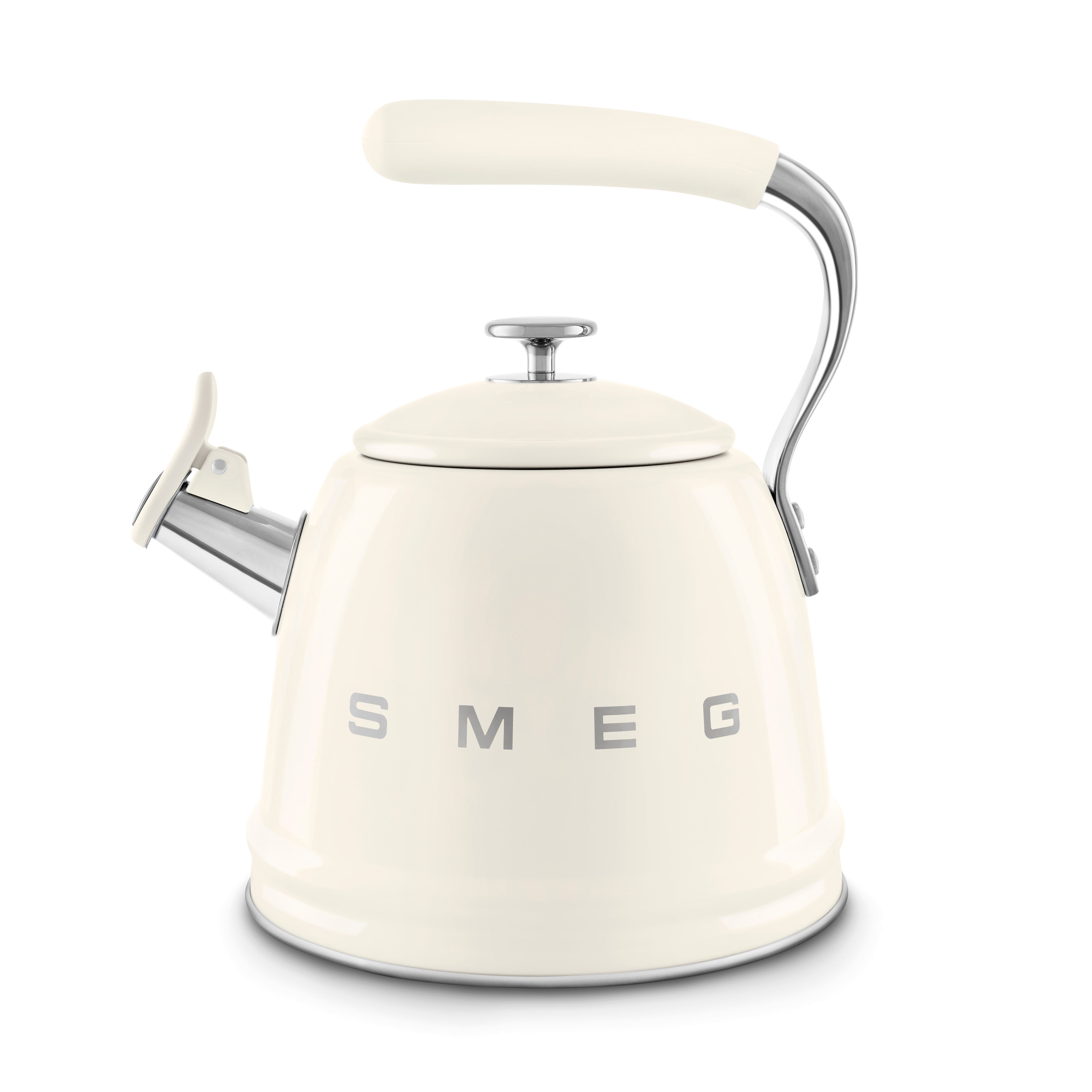 SMEG Stovetop Whistling Kettle 2.3 L (Cream)