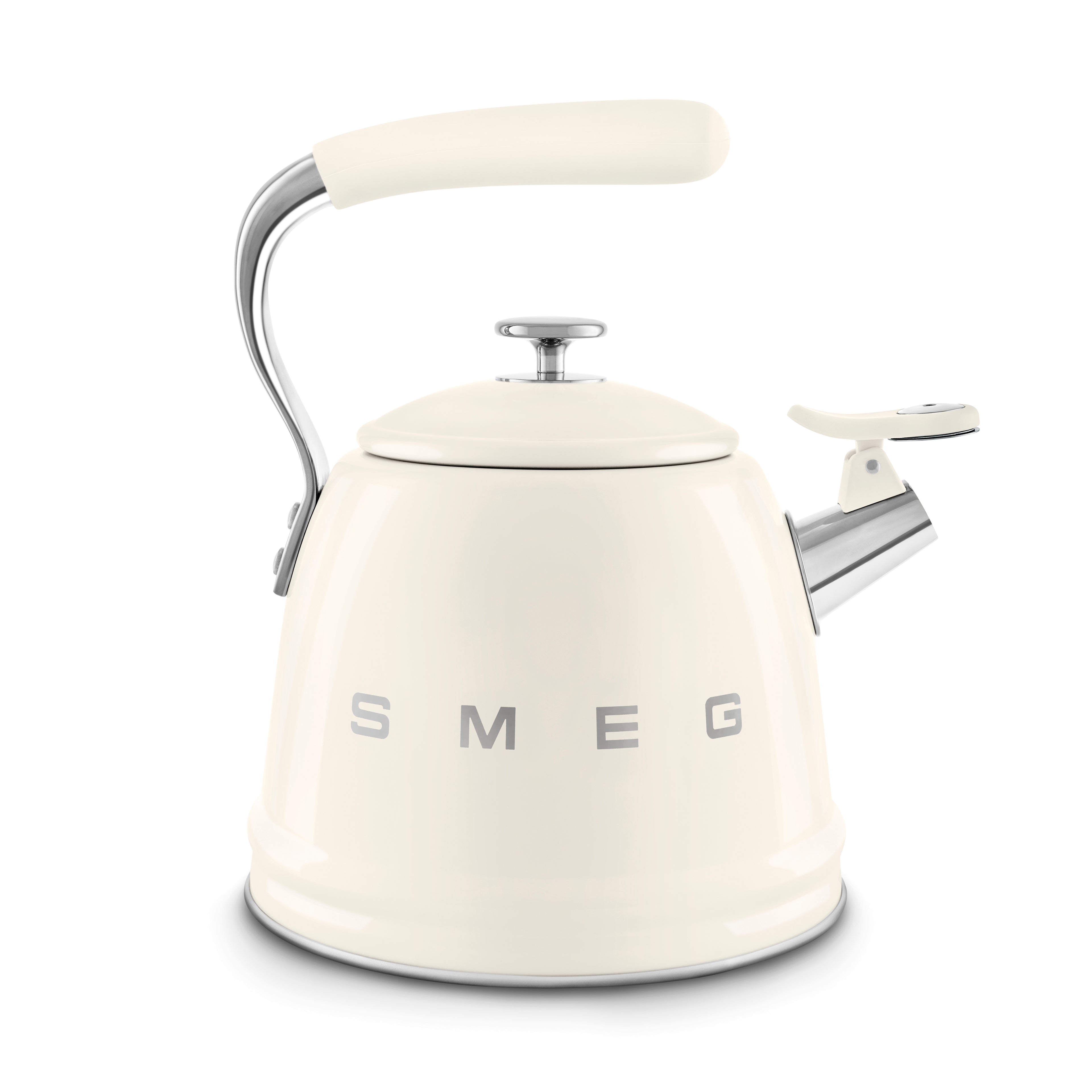 SMEG Stovetop Whistling Kettle 2.3 L (Cream)