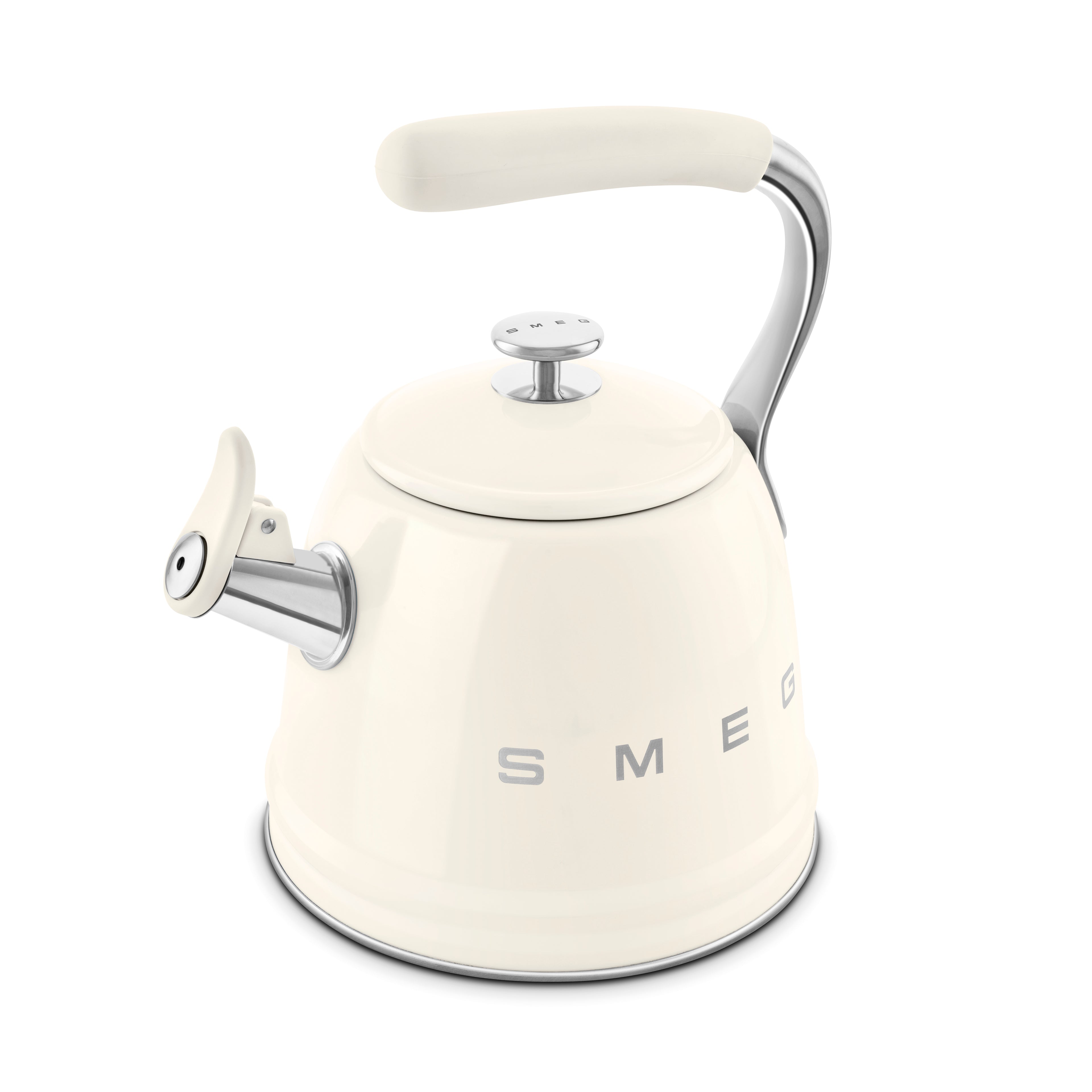 SMEG Stovetop Whistling Kettle 2.3 L (Cream)