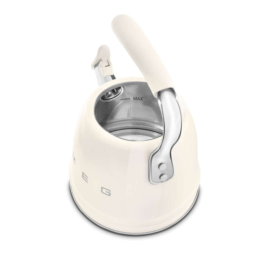 SMEG Stovetop Whistling Kettle 2.3 L (Cream)
