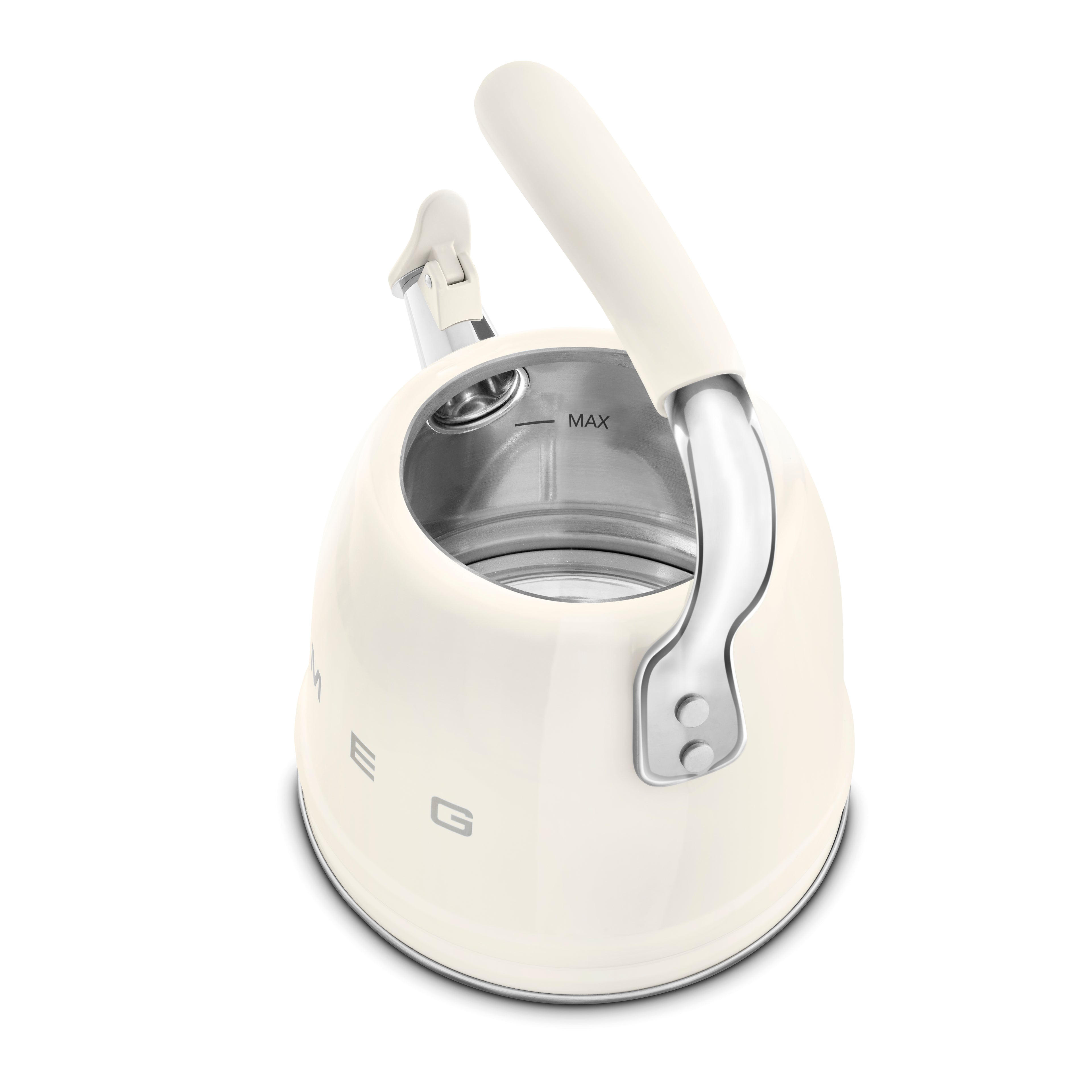 SMEG Stovetop Whistling Kettle 2.3 L (Cream)