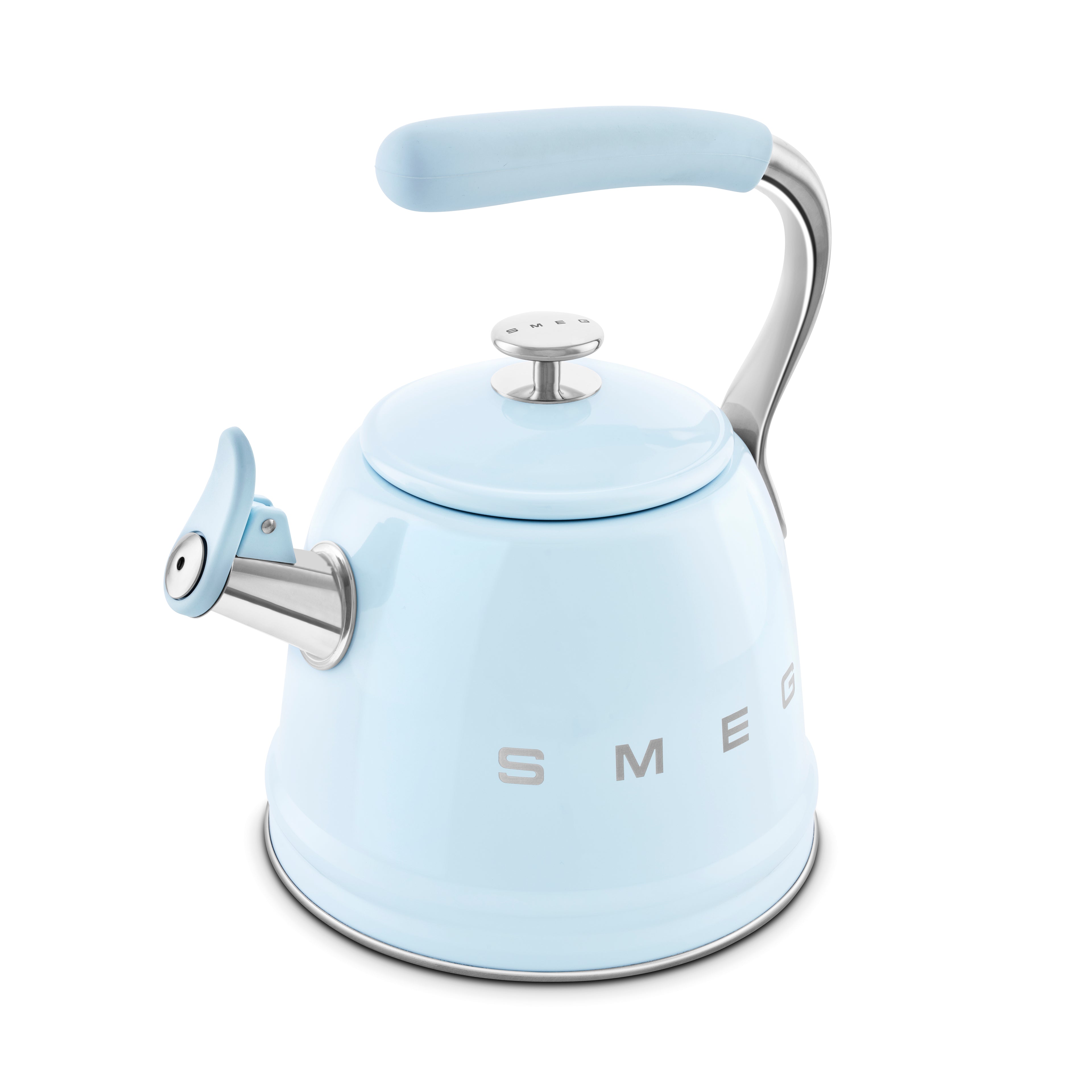 SMEG Stovetop Whistling Kettle 2.3 L (Pastel Blue)