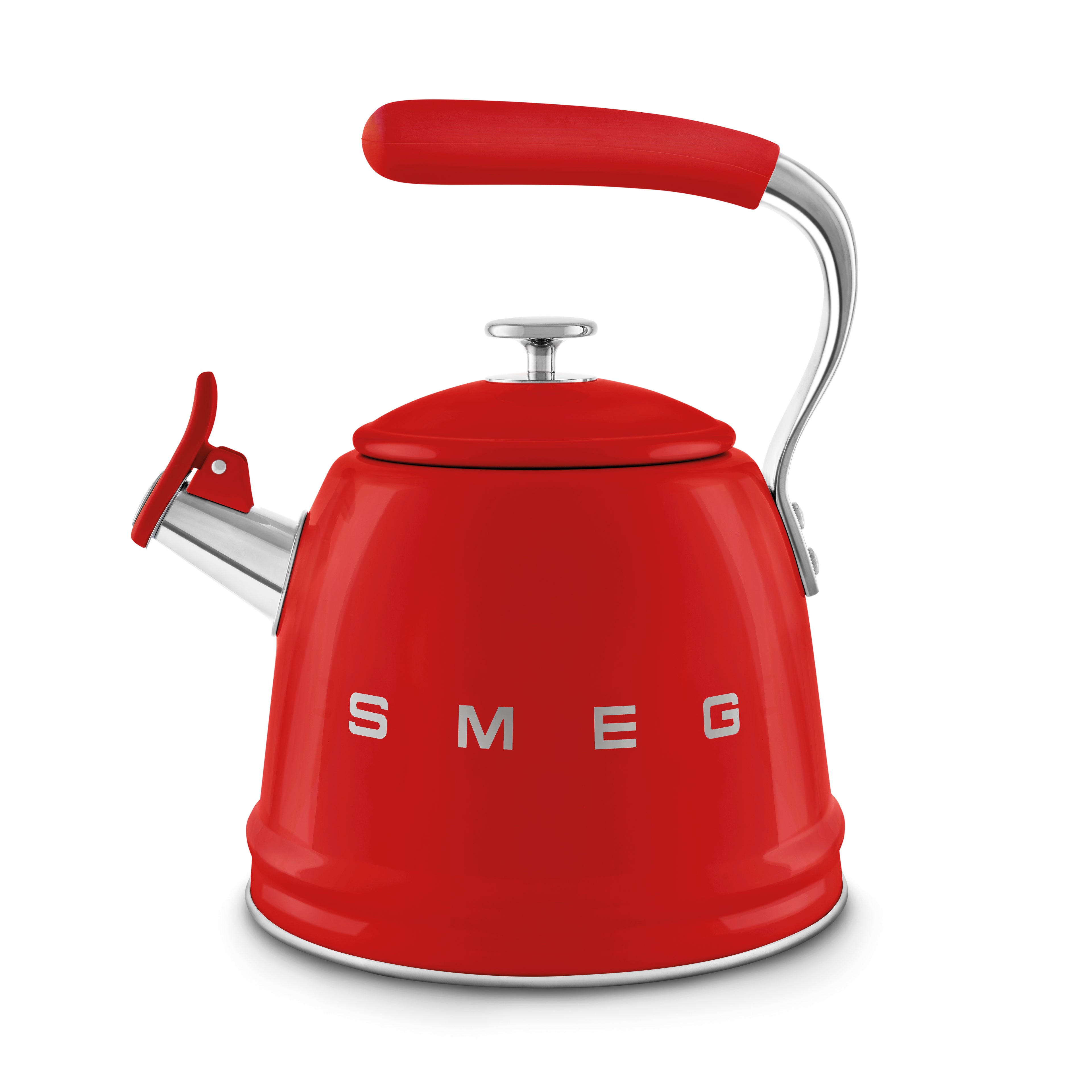 SMEG Stovetop Whistling Kettle 2.3 L (Red)