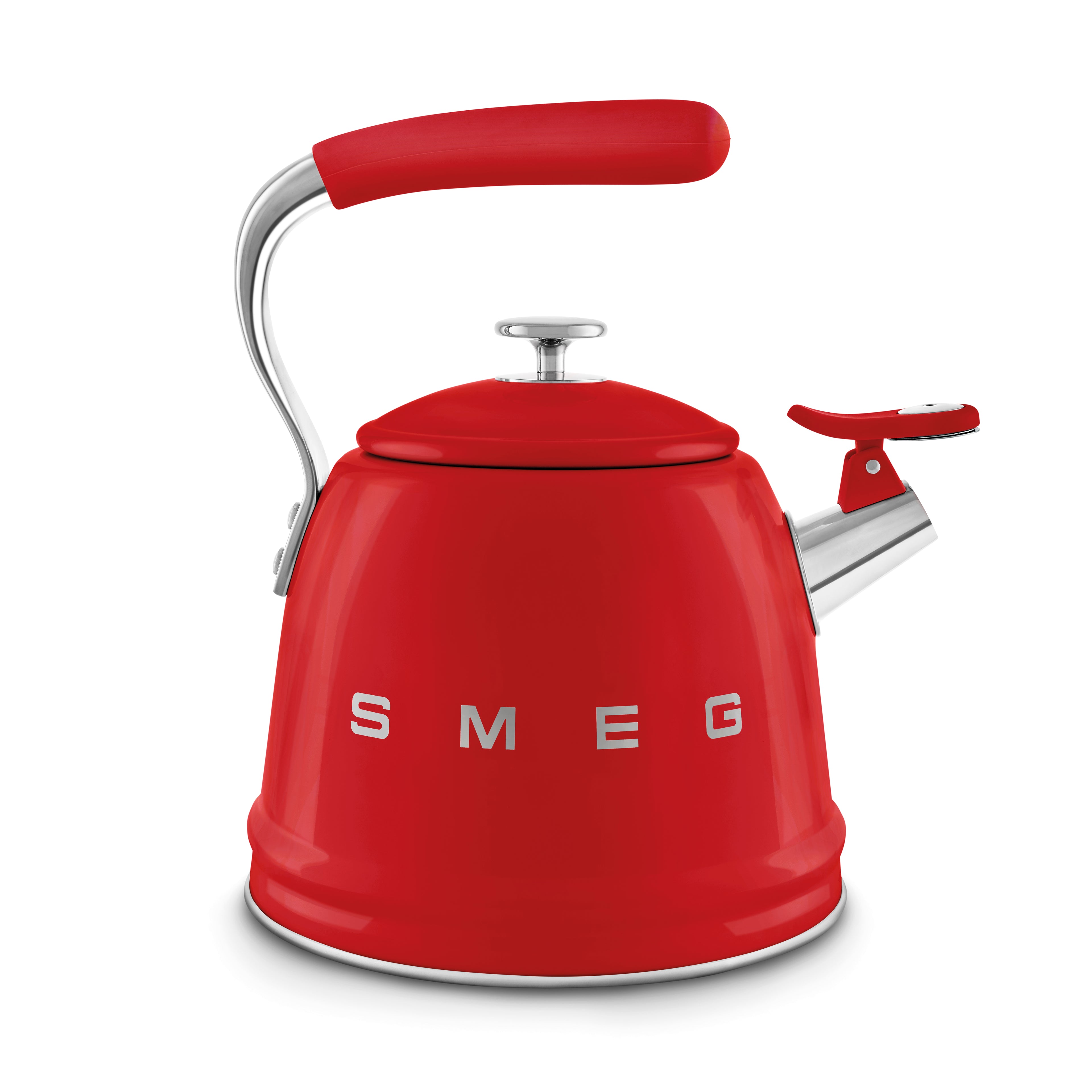 SMEG Stovetop Whistling Kettle 2.3 L (Red)