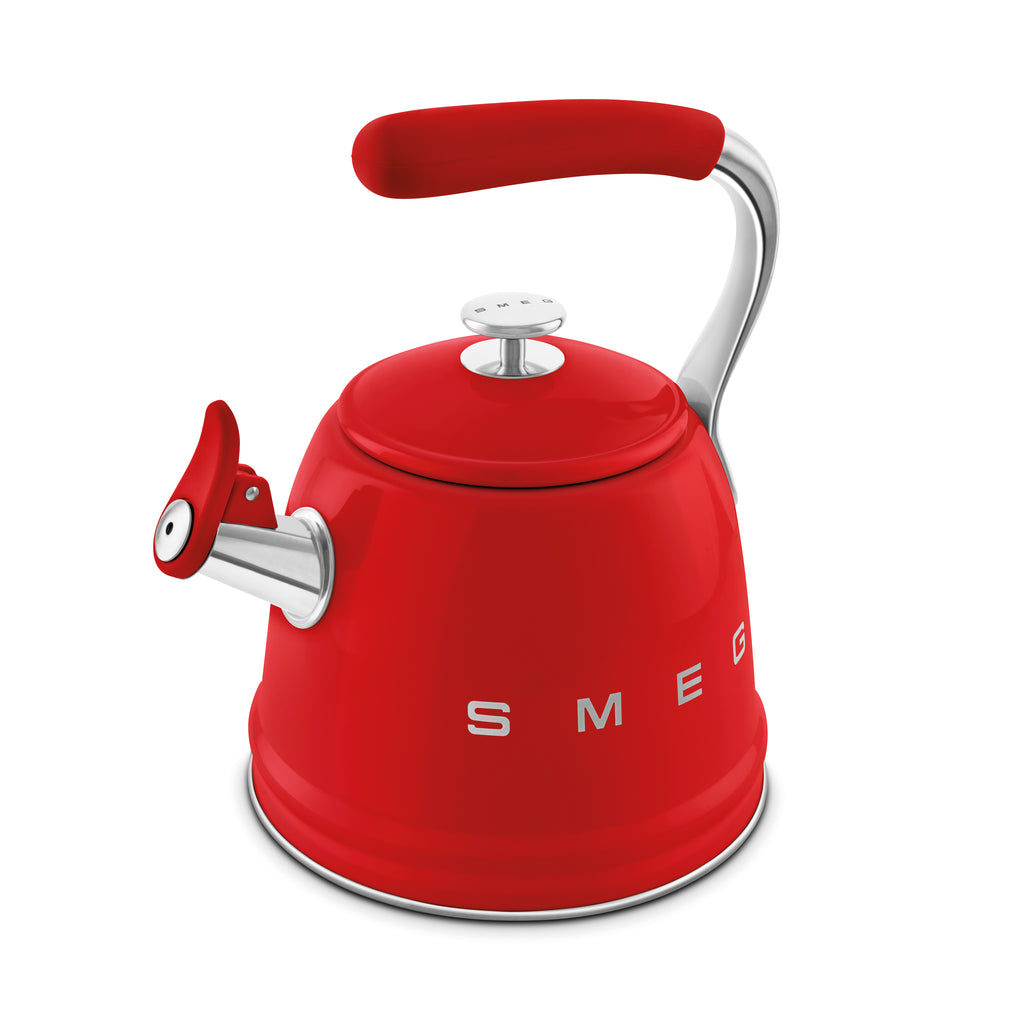 SMEG Stovetop Whistling Kettle 2.3 L (Red)